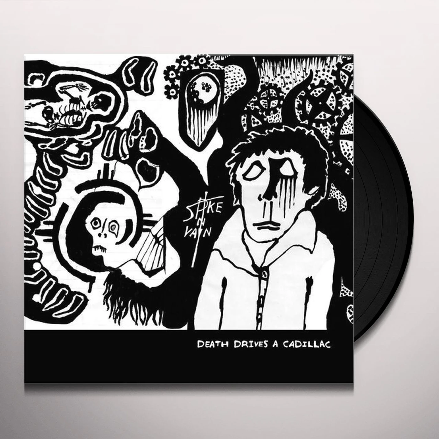 Spike in Vain Death Drives a Cadillac Vinyl Record