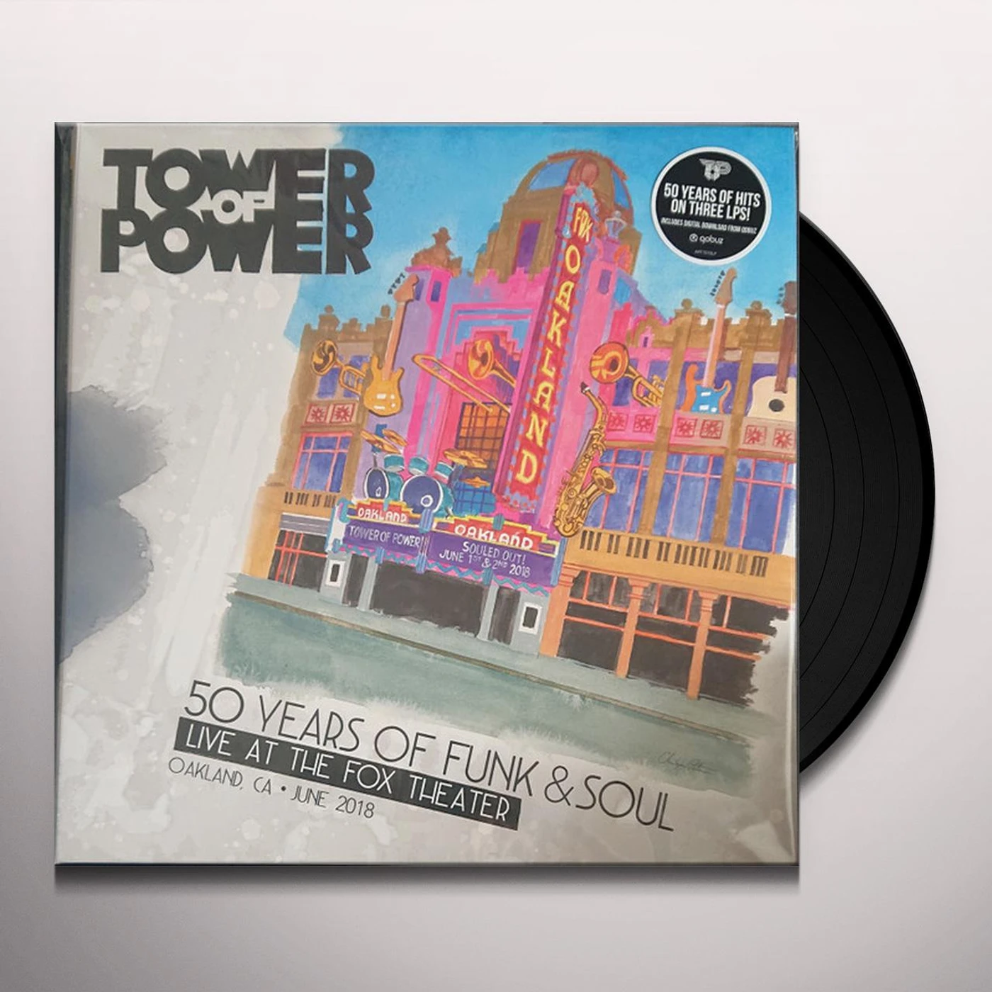 Tower Of Power 50 YEARS OF FUNK & SOUL: LIVE AT THE FOX THEATER - OAKLAND, CA - JUNE 2018 Vinyl Record