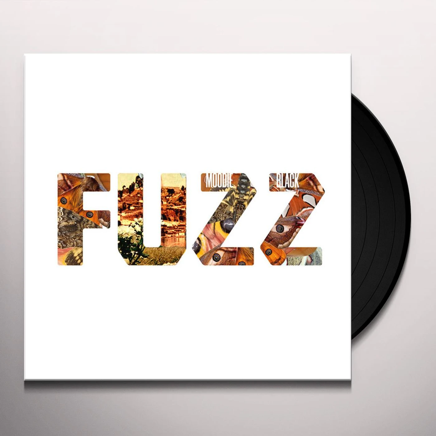 Moodie Black FUZZ (GATEFOLD/DIE CUT FRONT COVER LETTERS/DL CARD) Vinyl Record