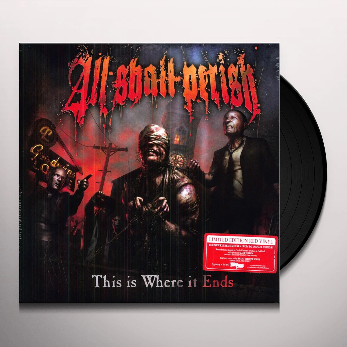 All Shall Perish This Is Where It Ends Vinyl Record