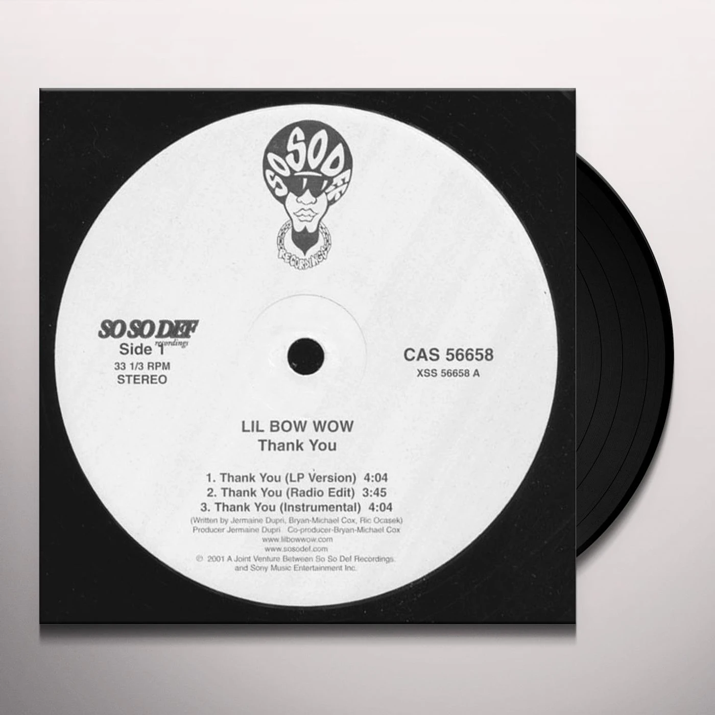 Lil Bow Wow THANK YOU Vinyl Record