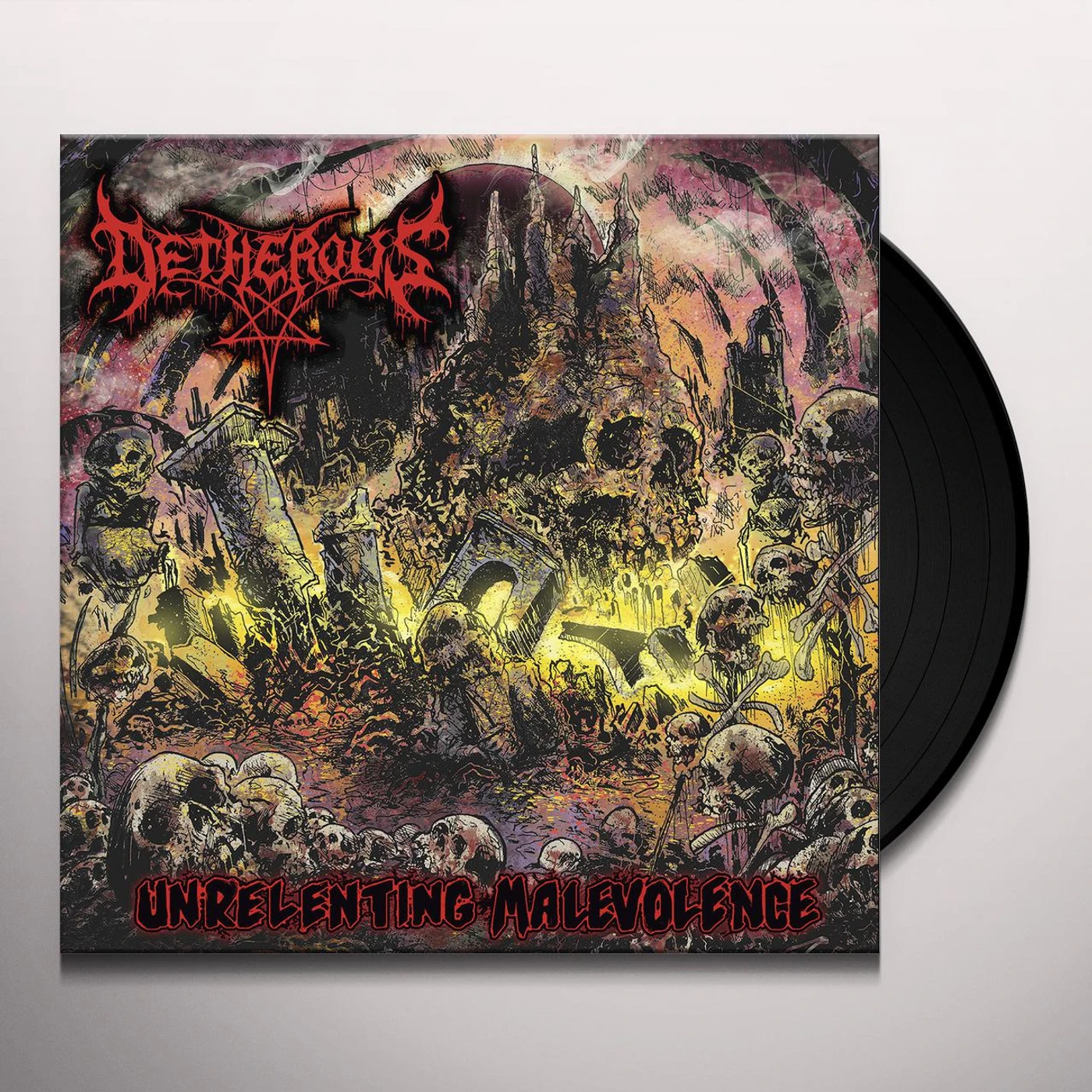Detherous UNRELENTING MALEVOLENCE Vinyl Record