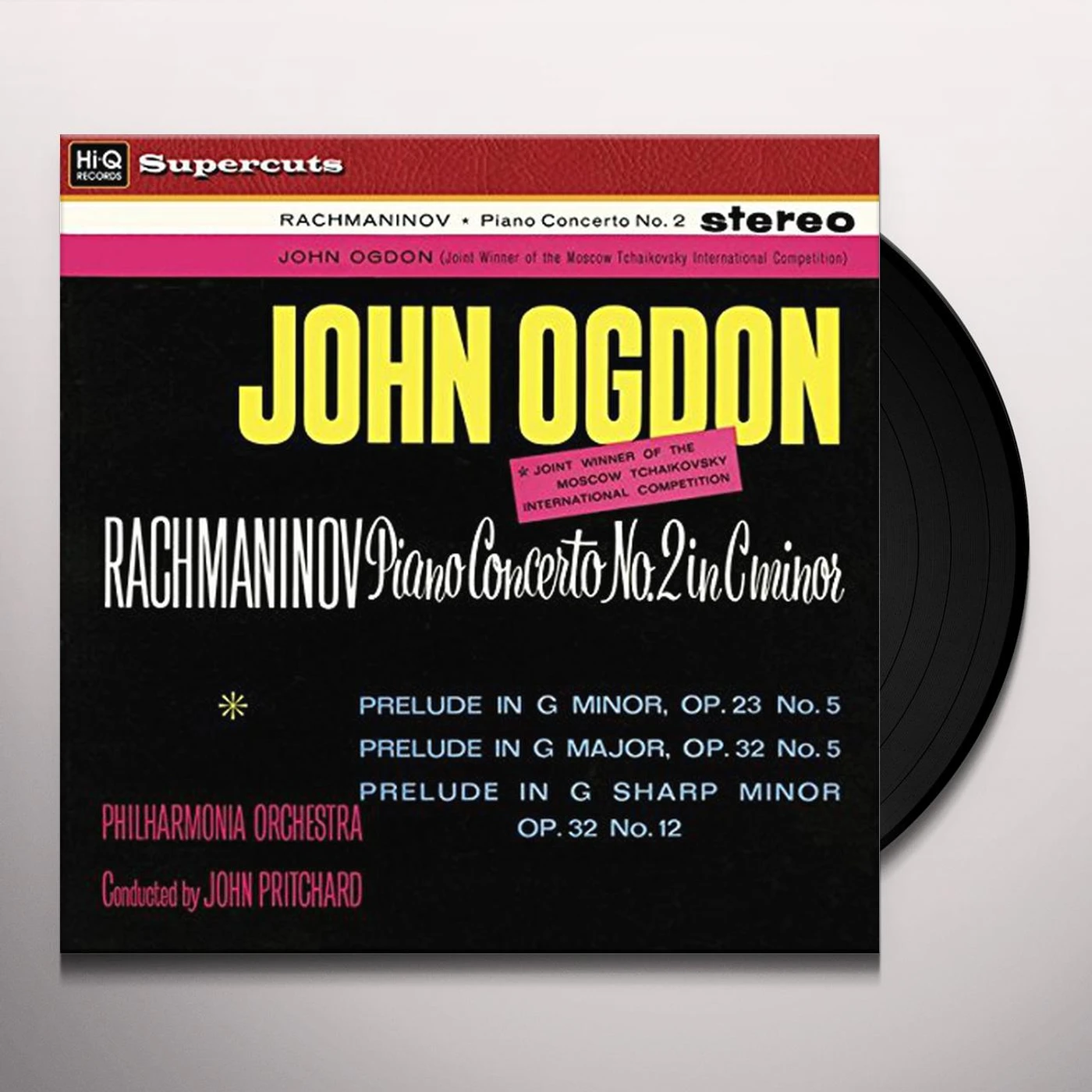 John Pritchard & Philharmonia Orchestra RACHMANINOV PIANO CONCERTO NO. 2 Vinyl Record