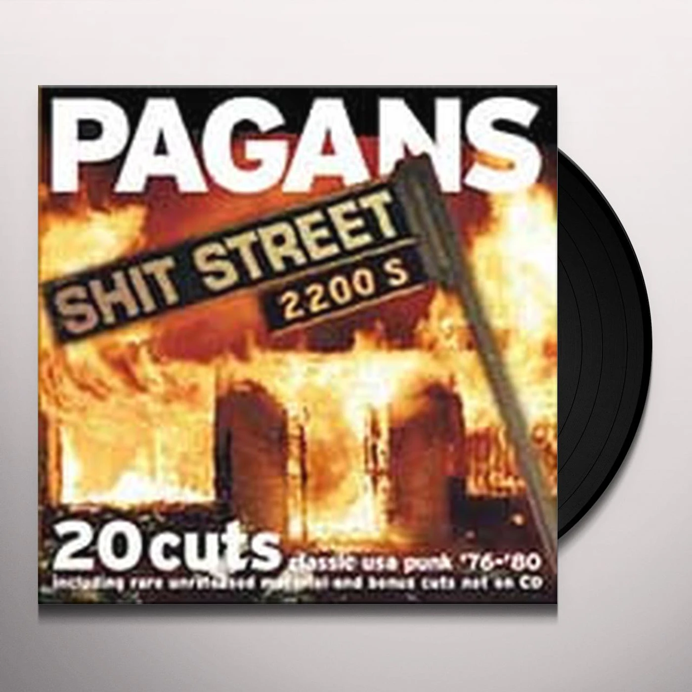 The Pagans SHIT STREET Vinyl Record
