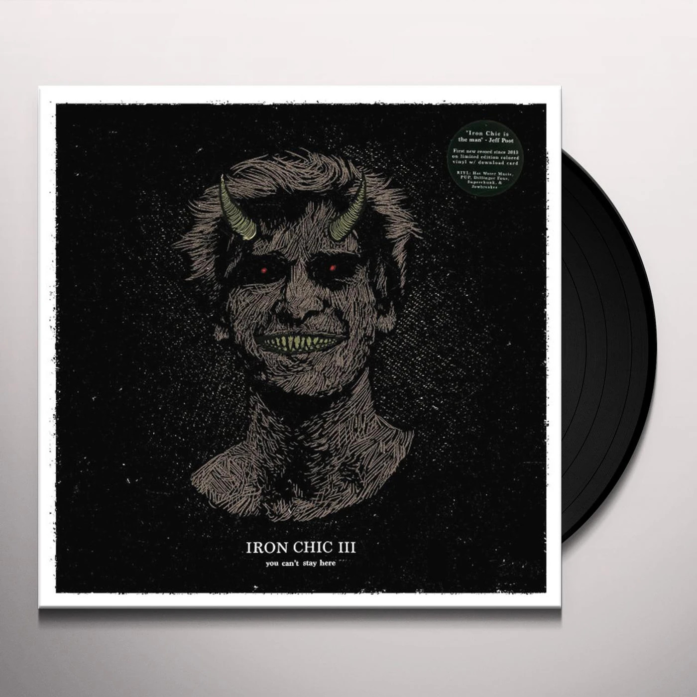 Iron Chic YOU CAN'T STAY HERE (LP) Vinyl Record