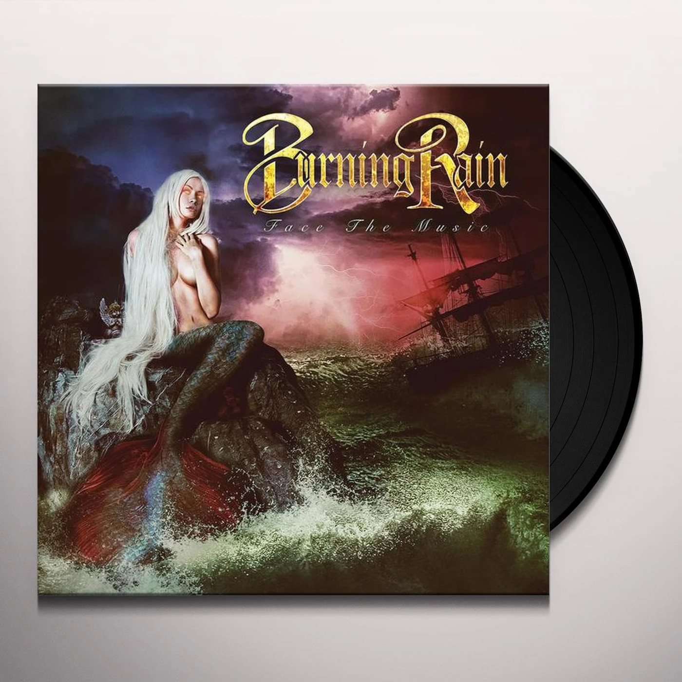 Burning Rain Face the Music Vinyl Record