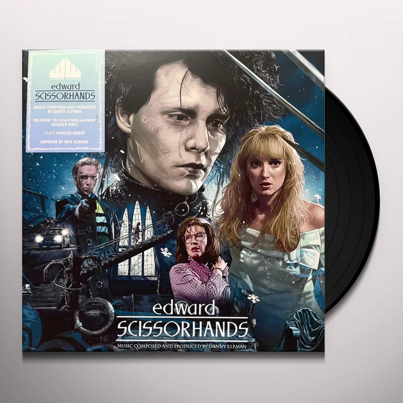 Danny Elfman EDWARD SCISSORHANDS Original Soundtrack (30TH ANNIVERSARY DELUXE/180G/ICE SCULPTURE BLUE VINYL) Vinyl Record