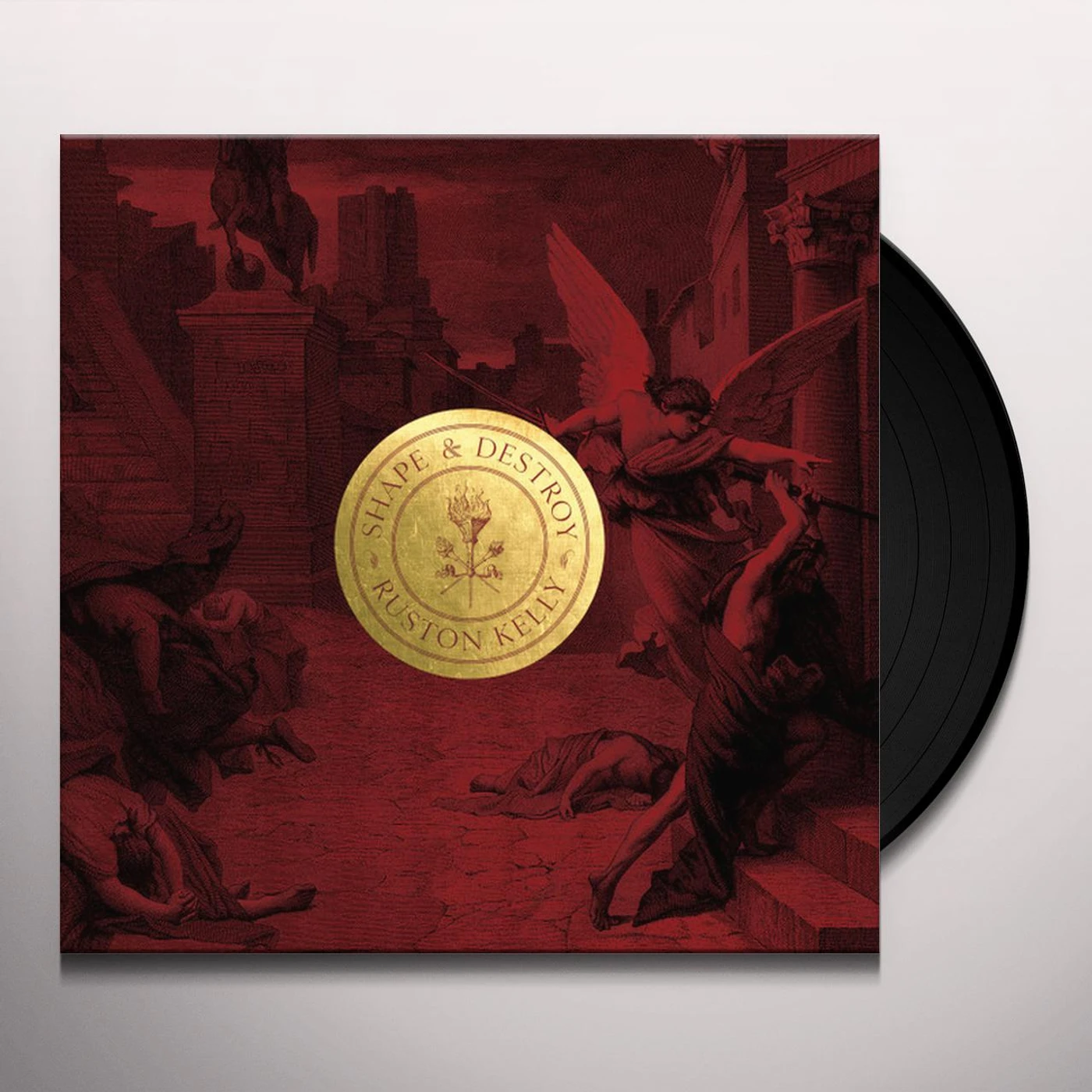 Ruston Kelly SHAPE & DESTROY (DIE-CUT OUTER JACKET/MIRROR BOARD WITH GOLD INNER SLEEVE) Vinyl Record