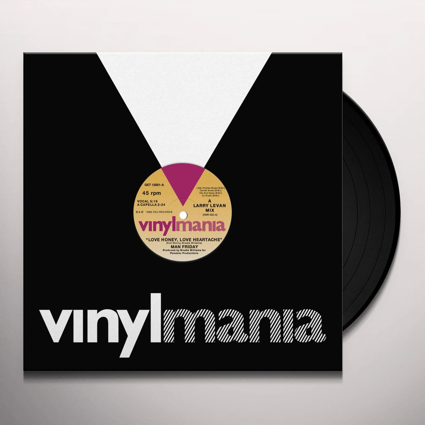 Man Friday LOVE HONEY LOVE HEARTACHE Vinyl Record
