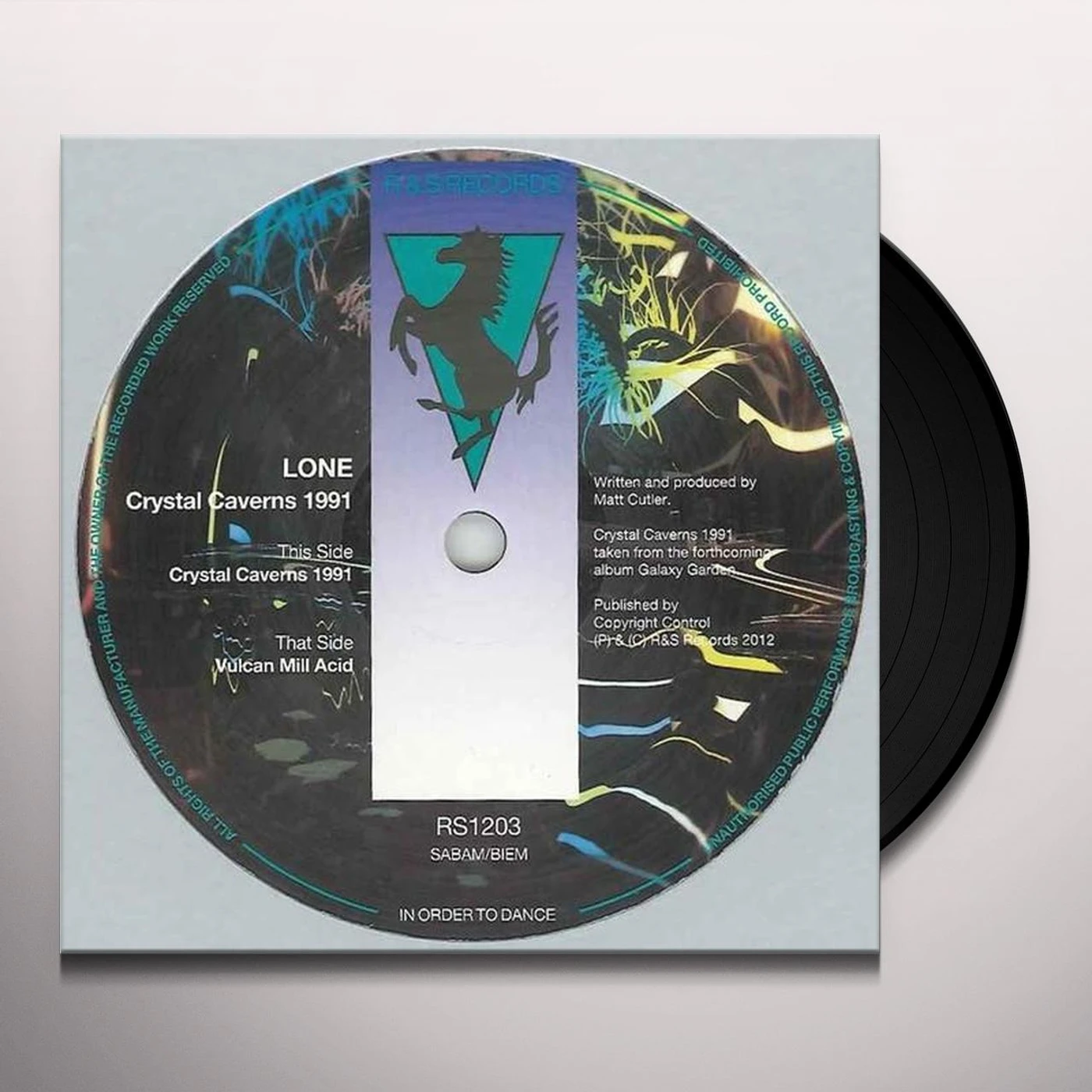Lone CRYSTAL CAVERNS 1991 Vinyl Record