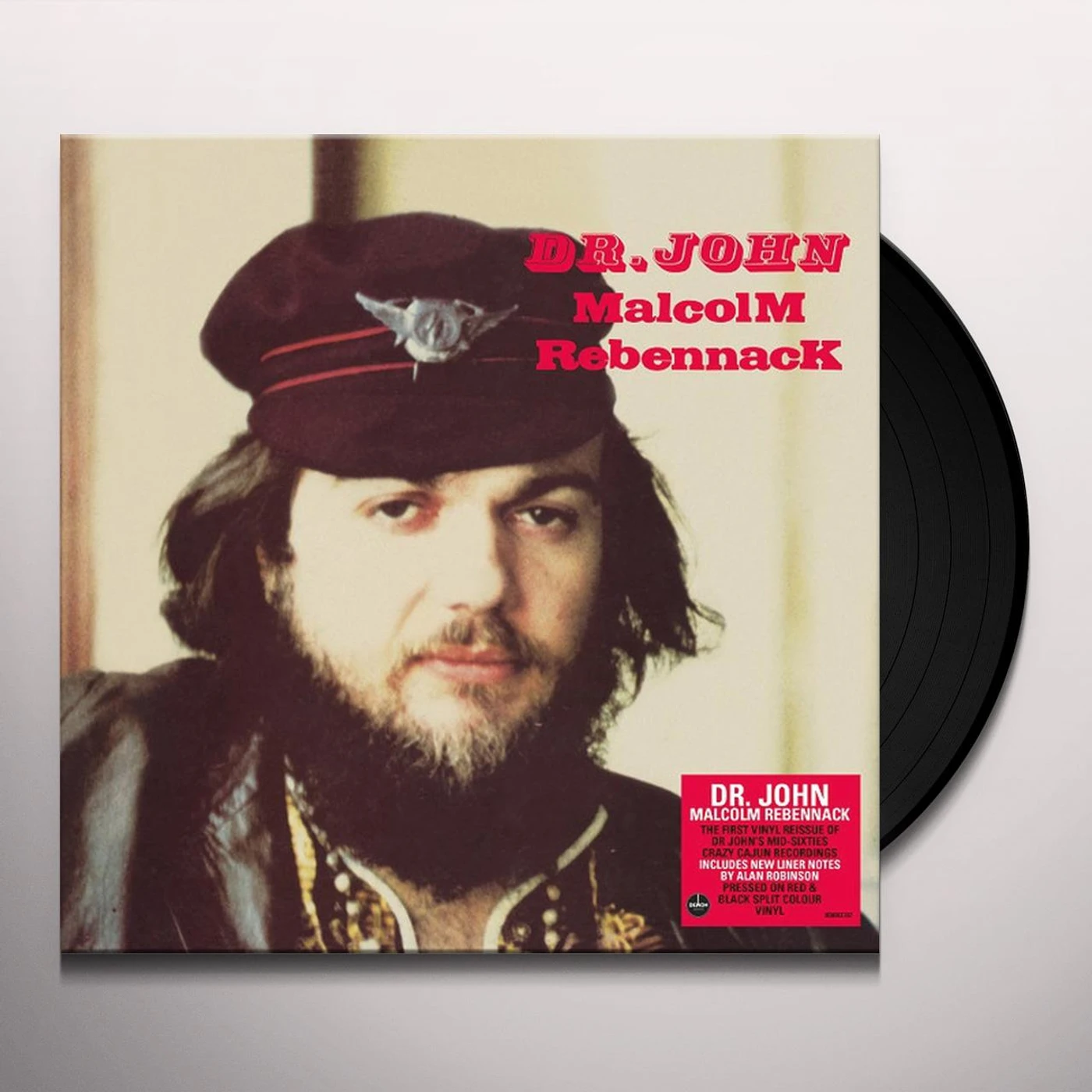 Dr. John MALCOLM REBENNACK (RED & BLACK SPLIT COLOUR VINYL) Vinyl Record