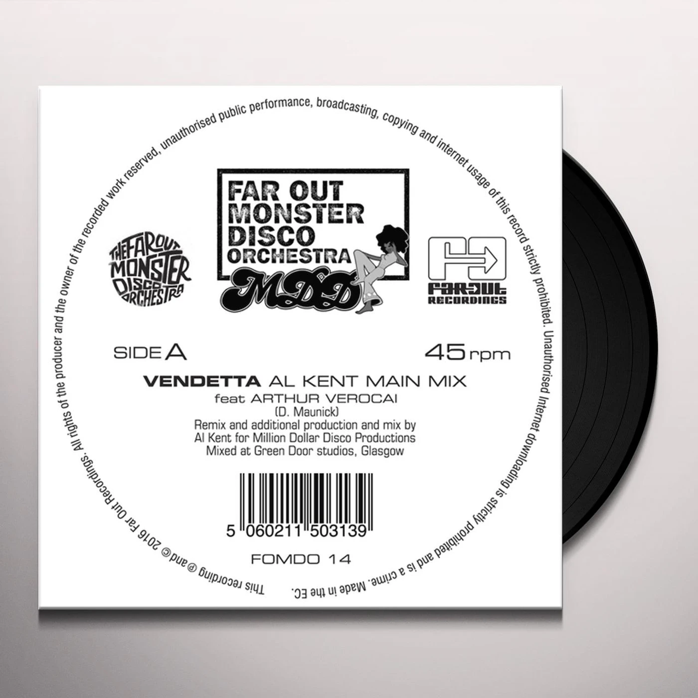 The Far Out Monster Disco Orchestra Vendetta (Al Kent Remix) Vinyl Record