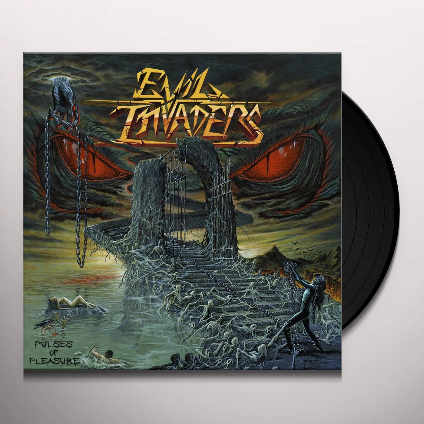 Evil Invaders Pulses of Pleasure Vinyl Record