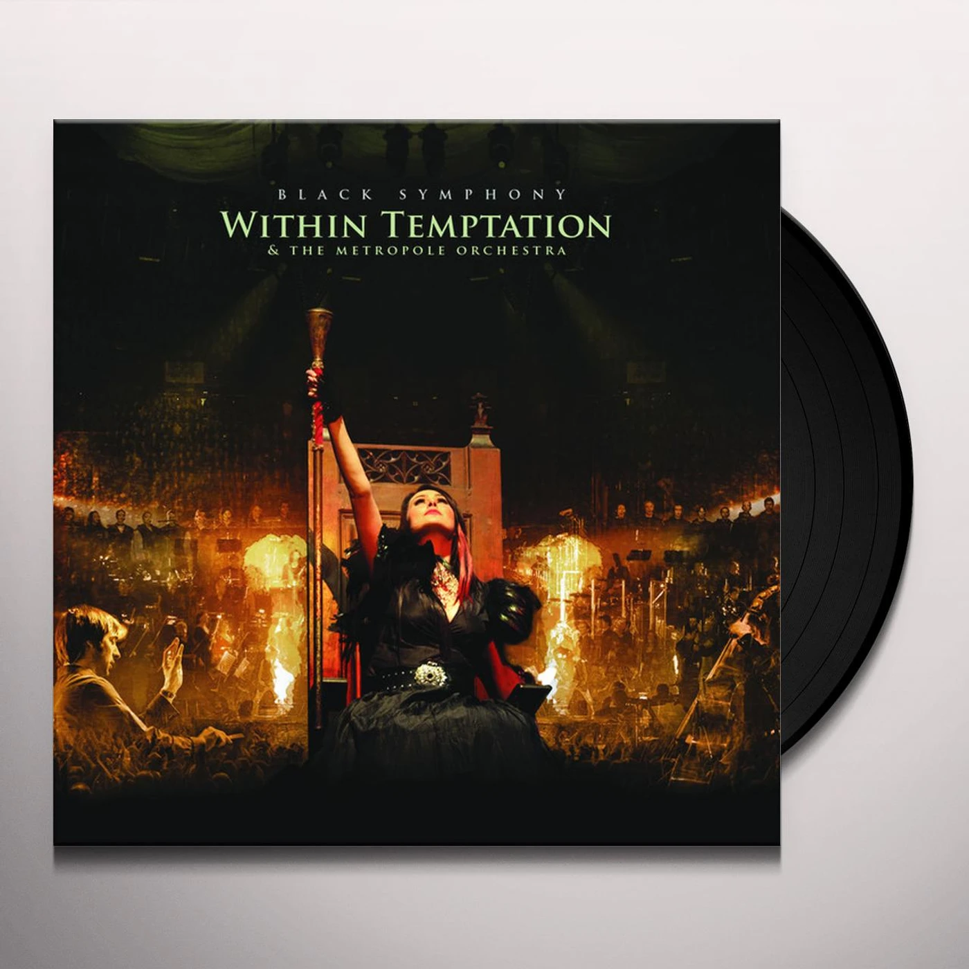 Within Temptation BLACK SYMPHONY (3LP/LIMITED GOLD & RED MARBLED VINYL/180G) Vinyl Record