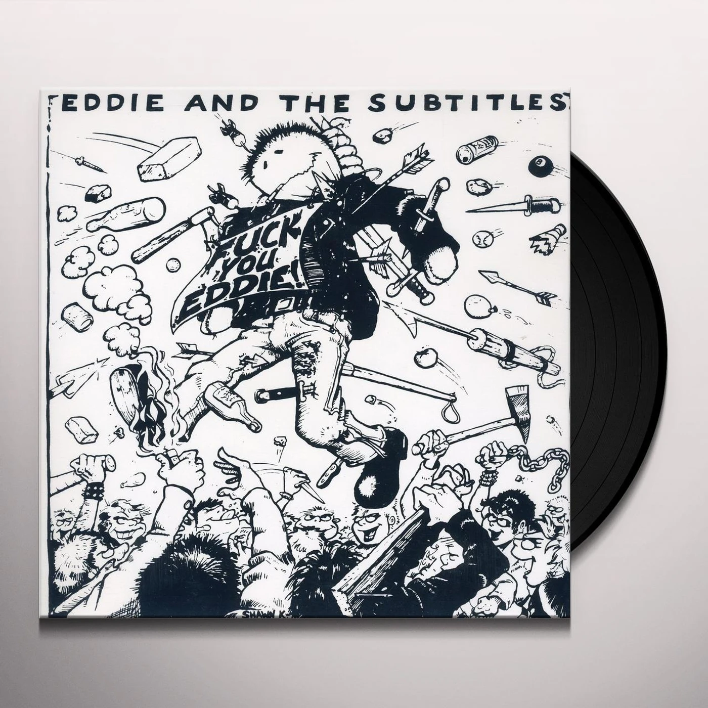Eddie & The Subtitles AMERICAN SOCIETY / LOUIE LOUIE Vinyl Record