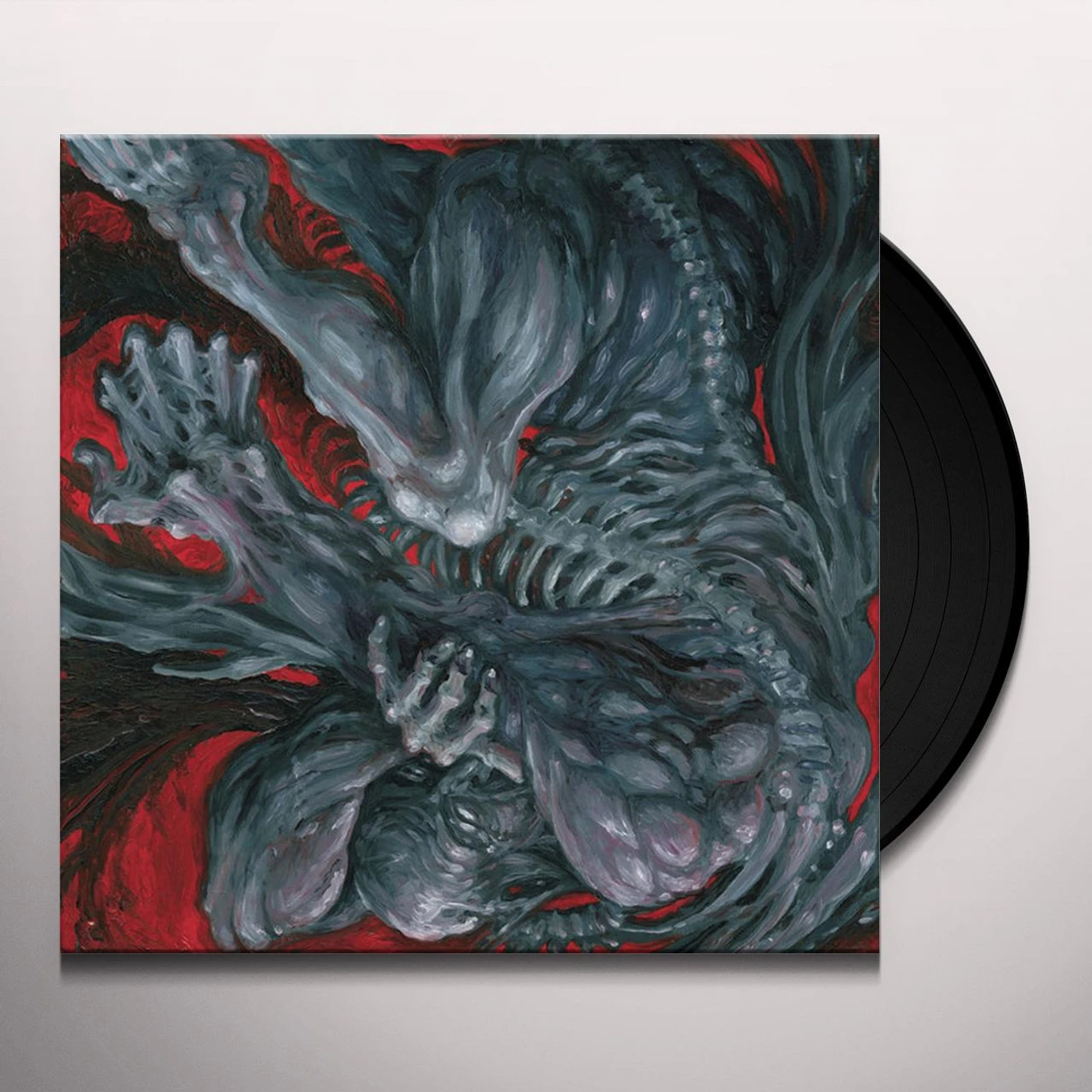 Leviathan MASSIVE CONSPIRACY AGAINST ALL LIFE (RED WHITE SPLATTER VINYL) Vinyl Record