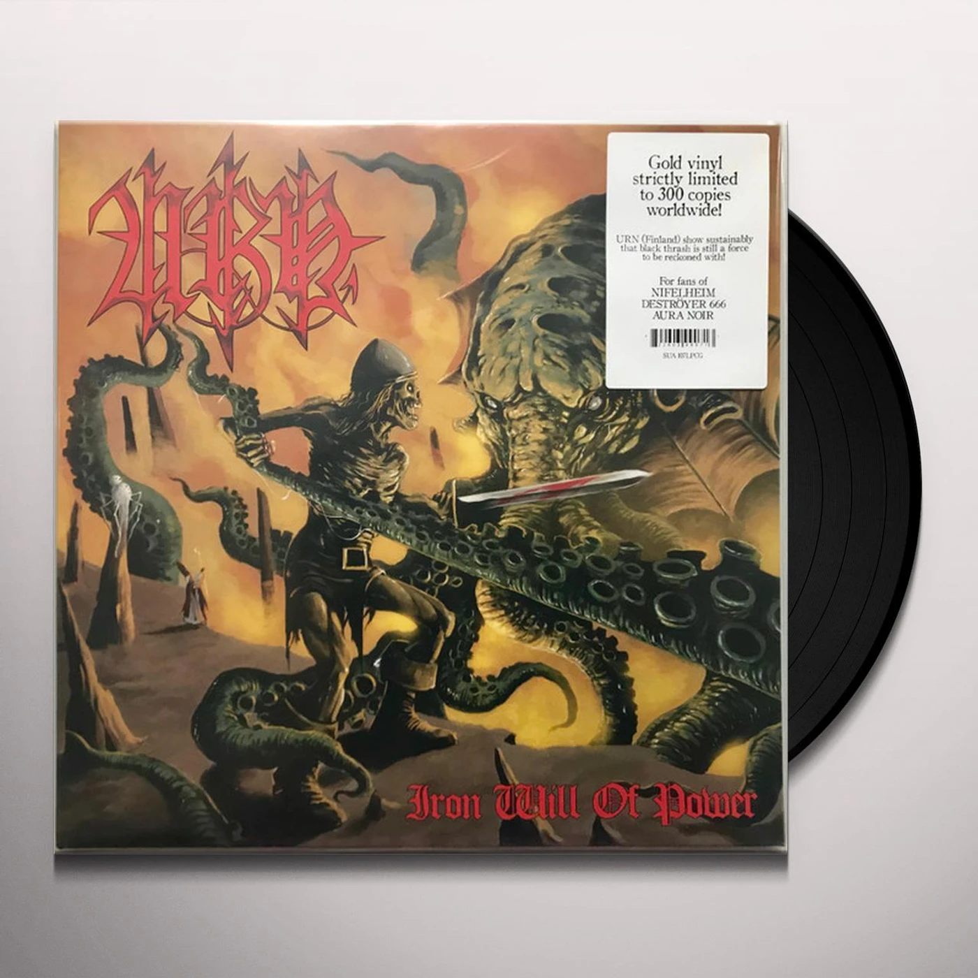 URN IRON WILL OF POWER (GOLD VINYL) Vinyl Record