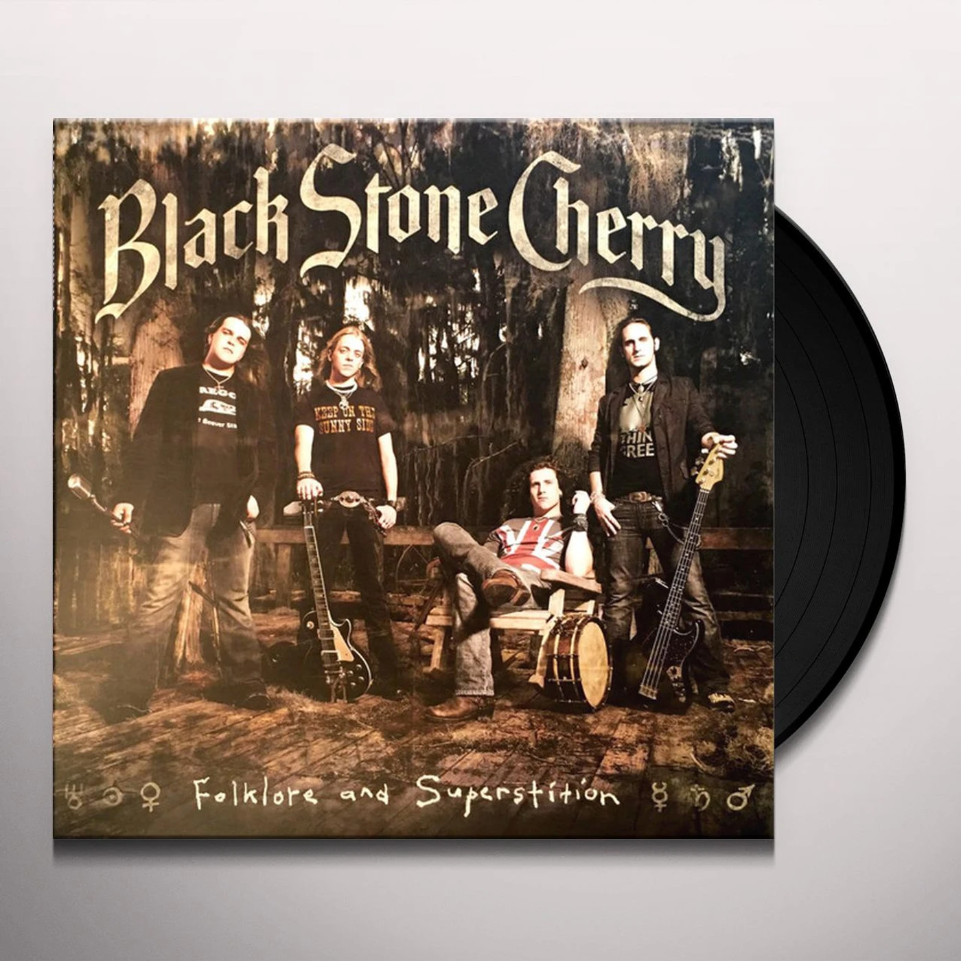 Black Stone Cherry FOLKLORE & SUPERSTITION (180G/GOLD & BLACK MIXED VINYL) Vinyl Record