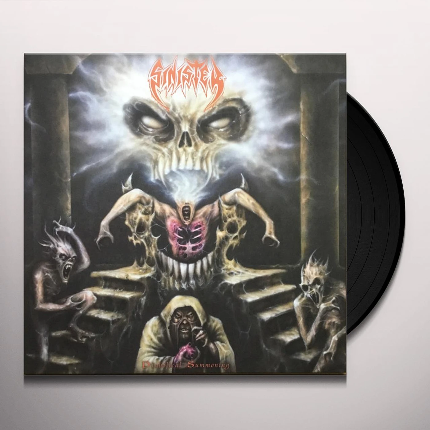 Sinister DIABOLICAL SUMMONING (SWAMP GREEN/ORANGE SPLATTER) Vinyl Record