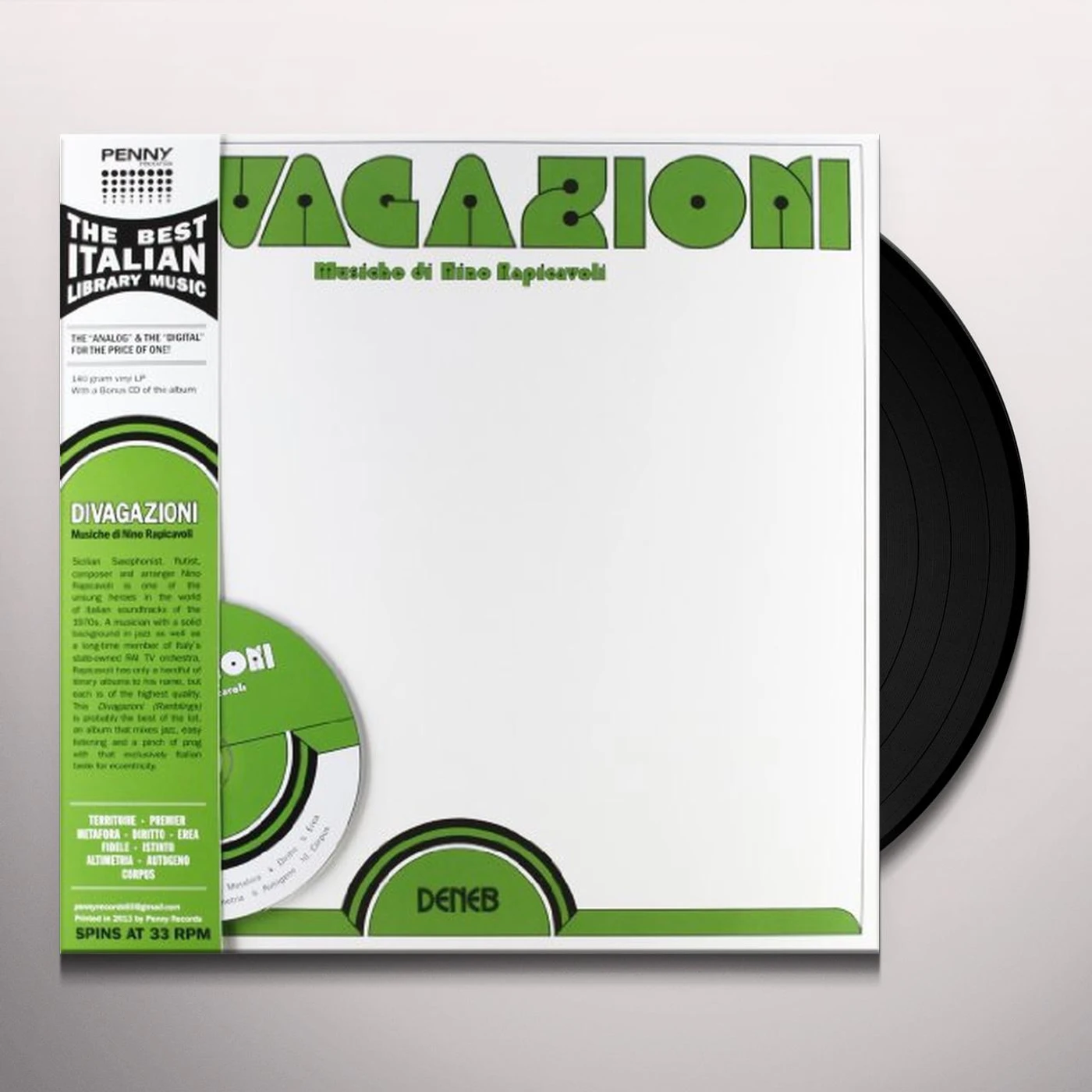 Nino Rapicavoli Divagazioni Vinyl Record