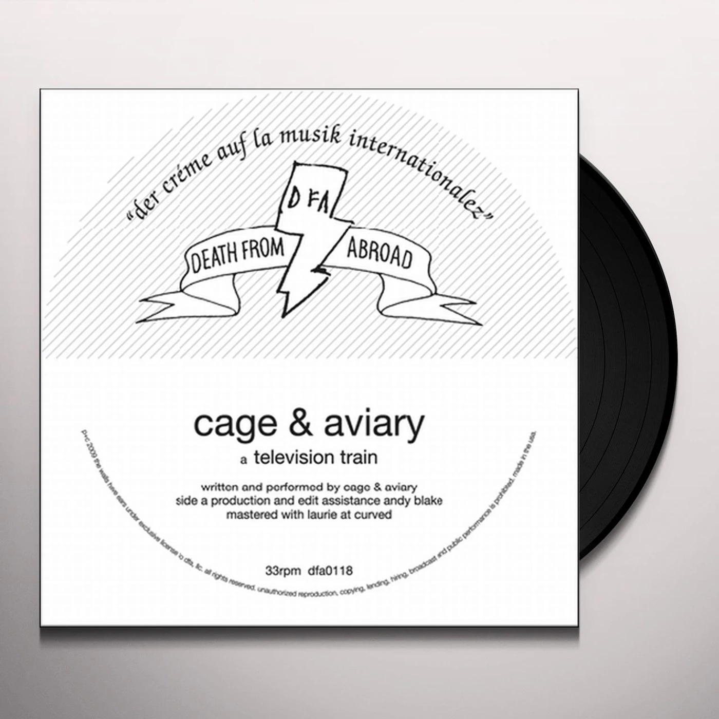 Cage & Aviary TELEVISION TRAIN Vinyl Record