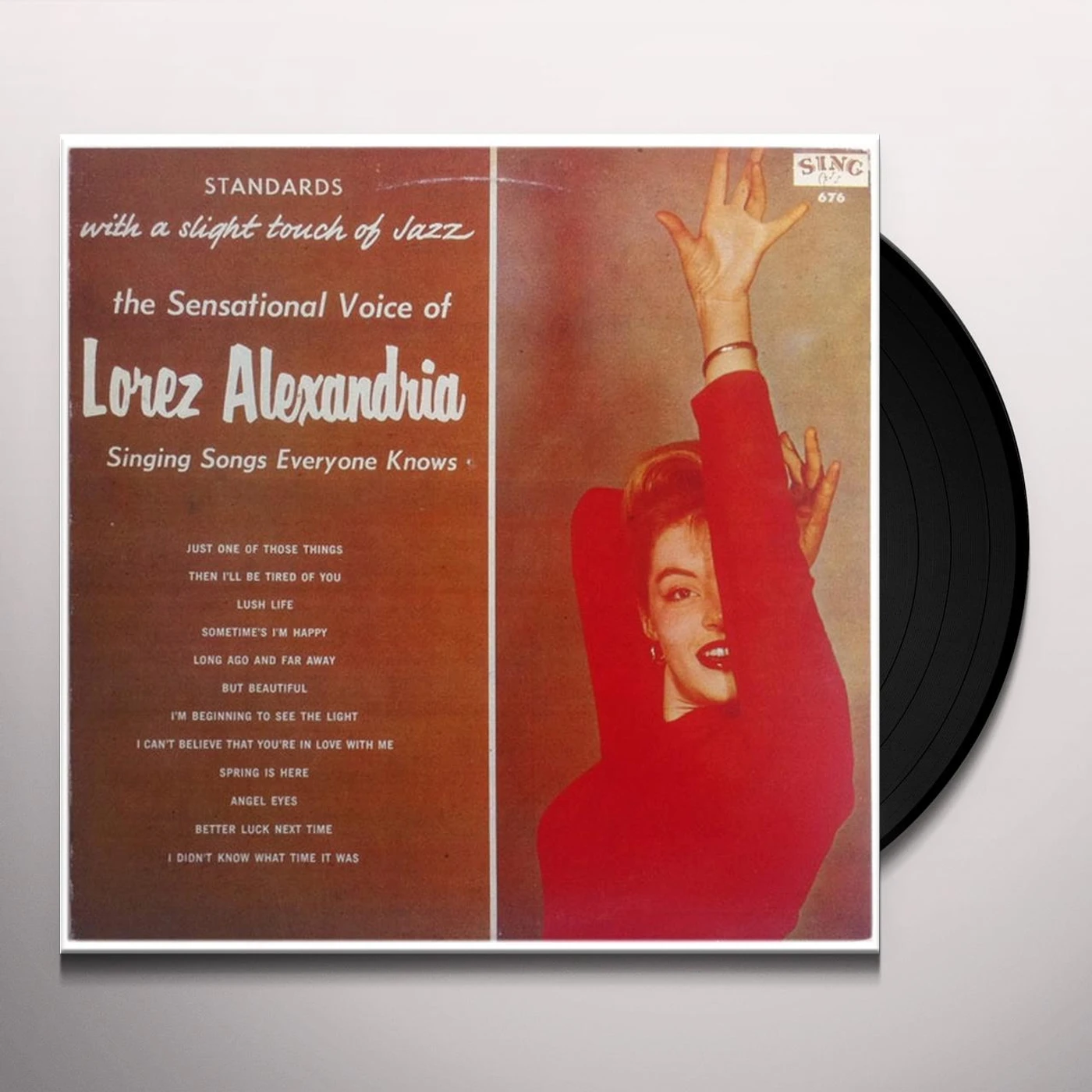 Lorez Alexandria STANDARDS WITH A SLIGHT TOUCH OF JAZZ Vinyl Record