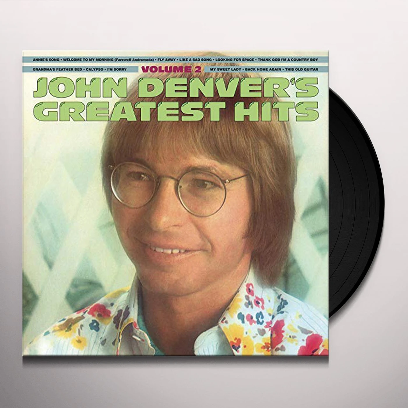 John Denver GREATEST HITS VOLUME TWO (180G/TRANSLUCENT GOLD & BLUE SWIRL VINYL/ANNIVERSARY EDITION/GATEFOLD) Vinyl Record