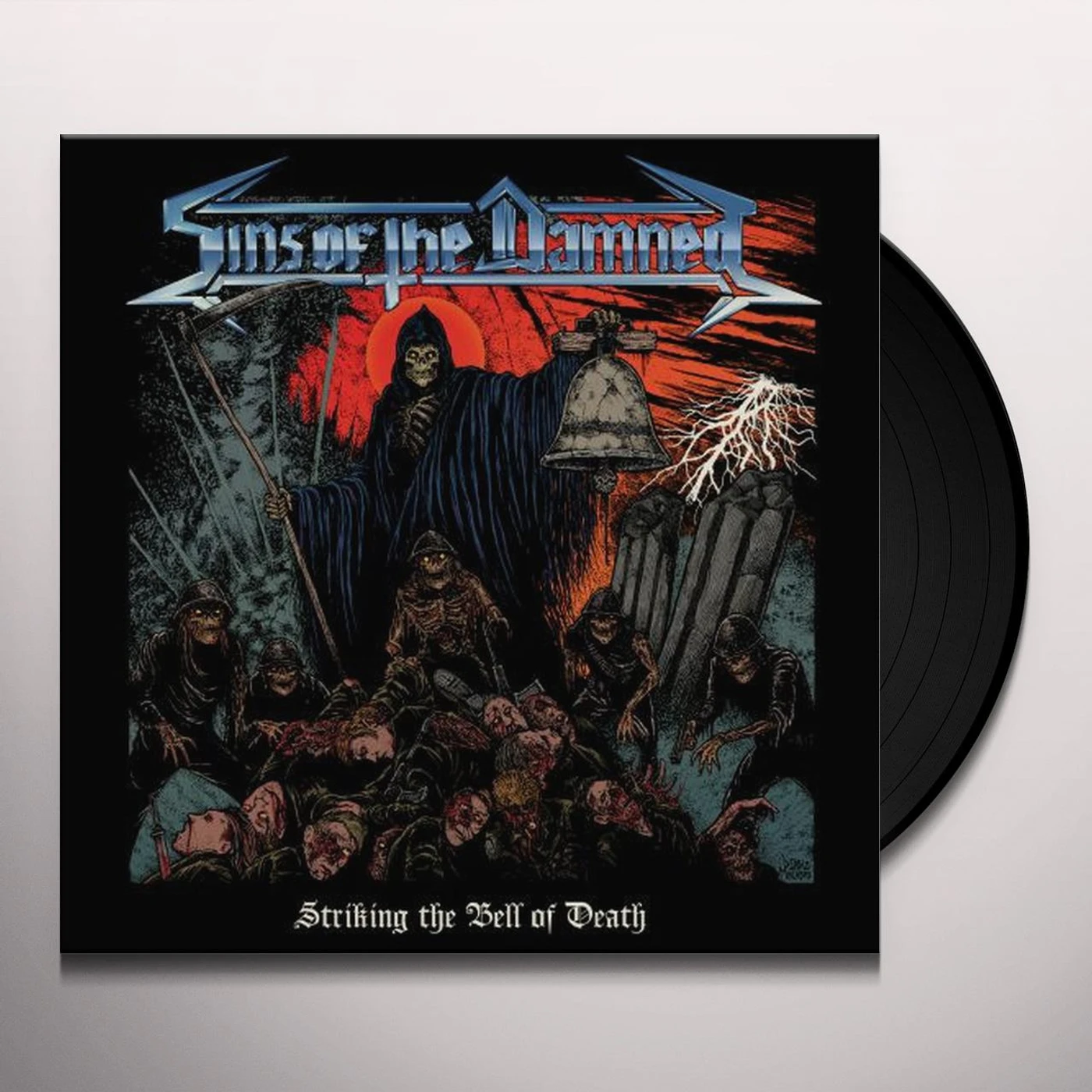 Sins of the Damned Striking the Bell of Death Vinyl Record