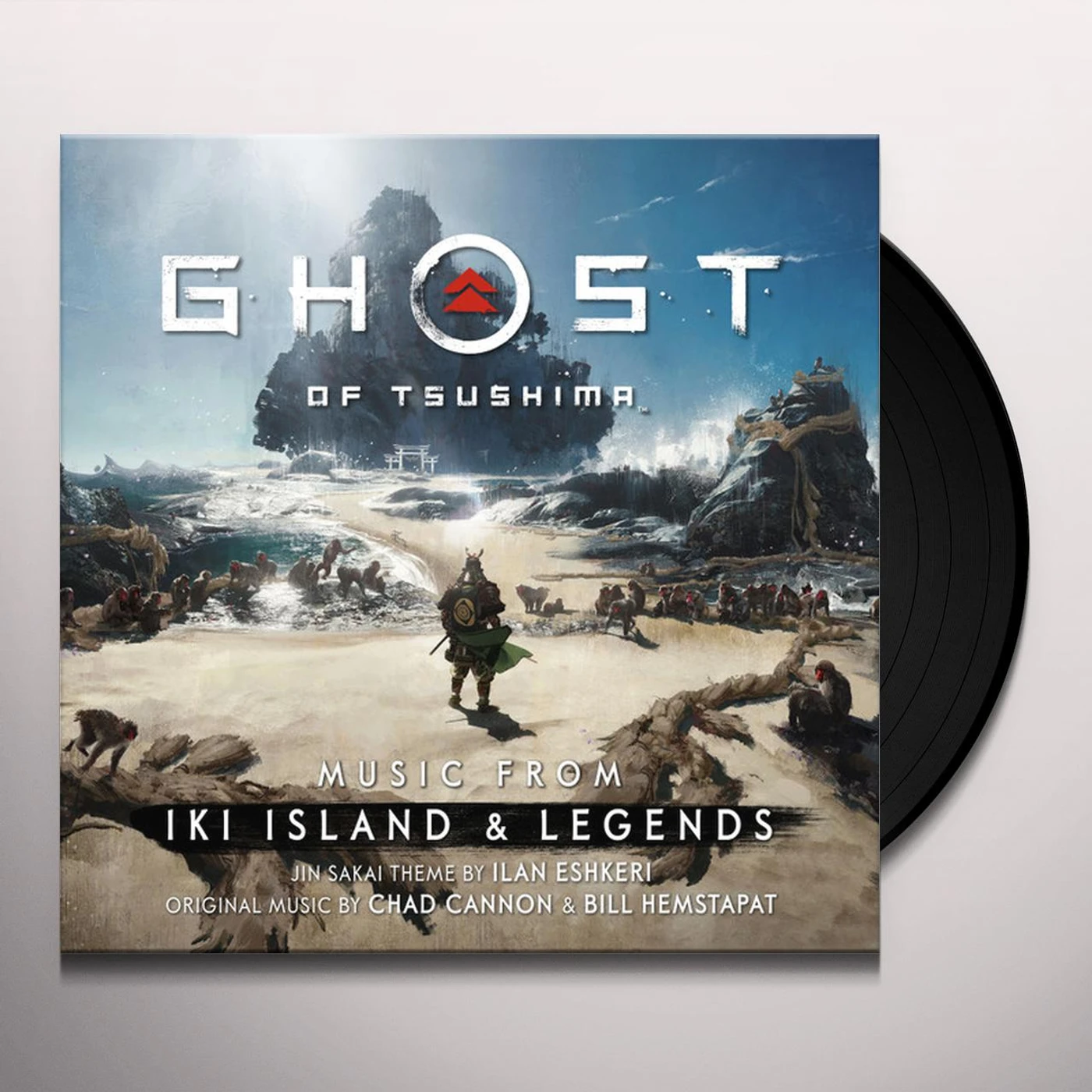 Chad Cannon & Bill Hemstapat GHOST OF TSUSHIMA: MUSIC FROM IKI ISLAND & LEGENDS (BLUE & BLACK SWIRL VINYL) Vinyl Record