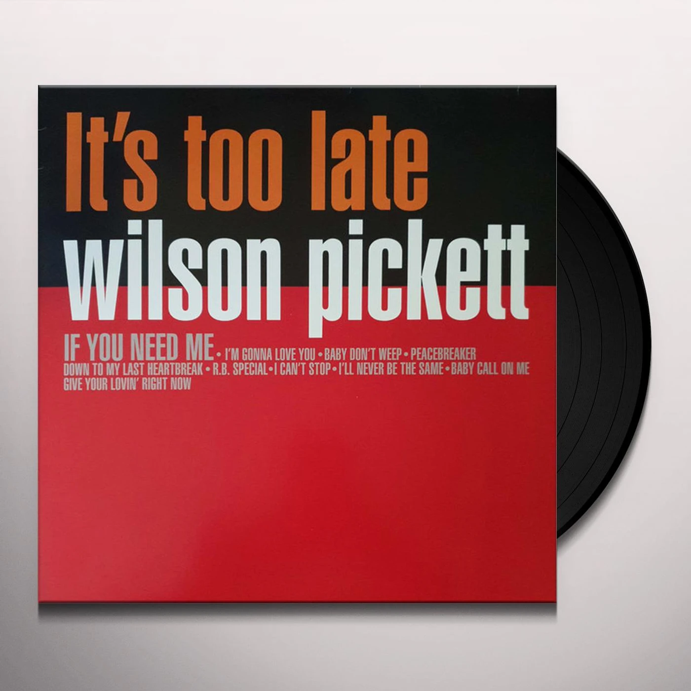 Wilson Pickett It's Too Late Vinyl Record
