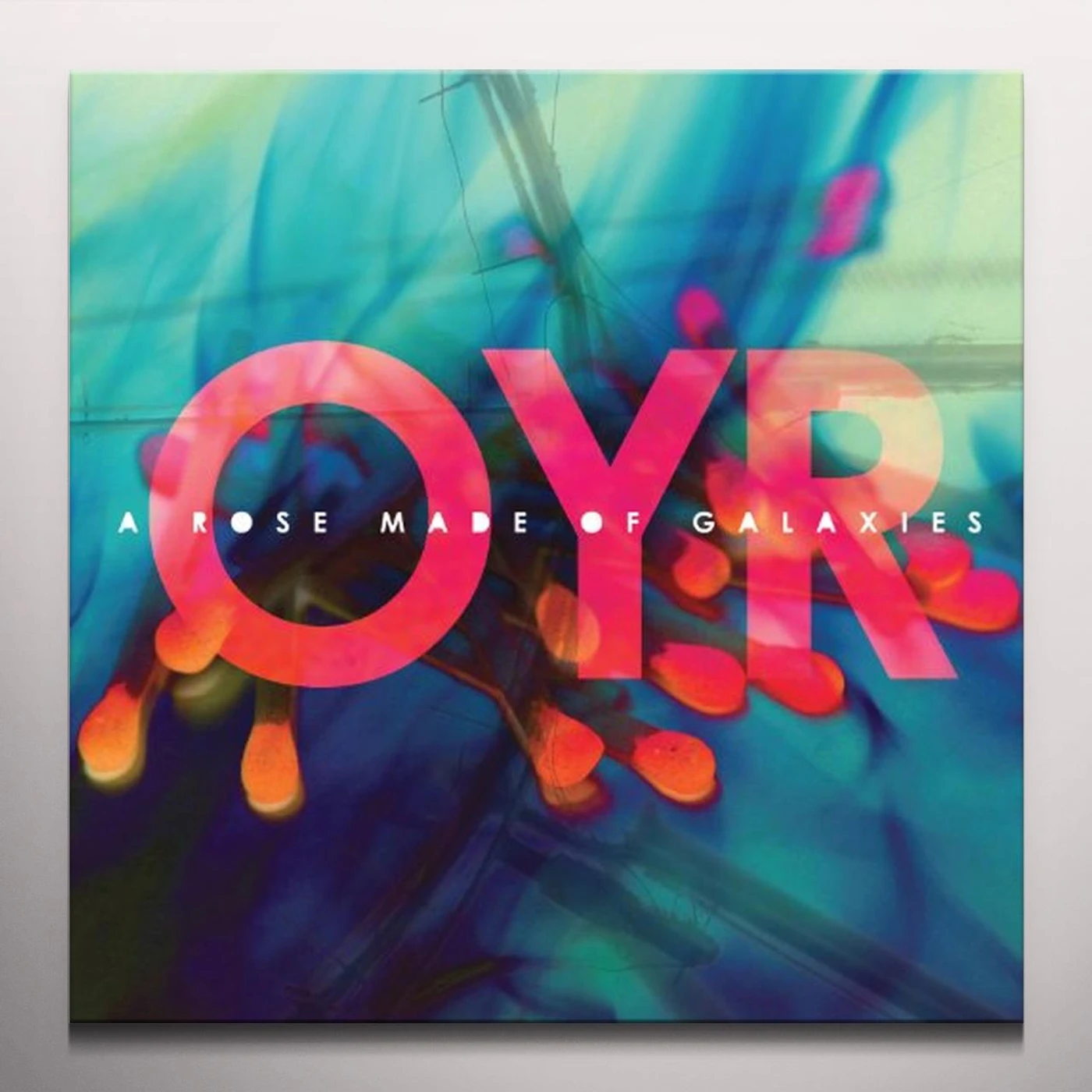 Orange Yellow Red ROSE MADE OF GALAXIES Vinyl Record