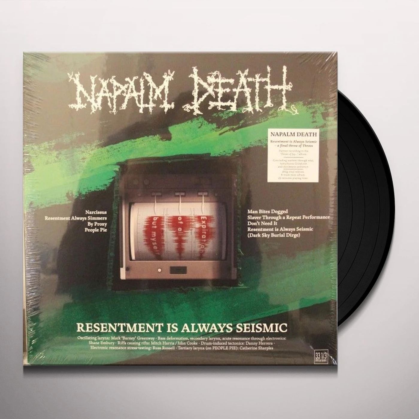 Napalm Death Resentment is Always Seismic - a final throw of Throes Vinyl Record