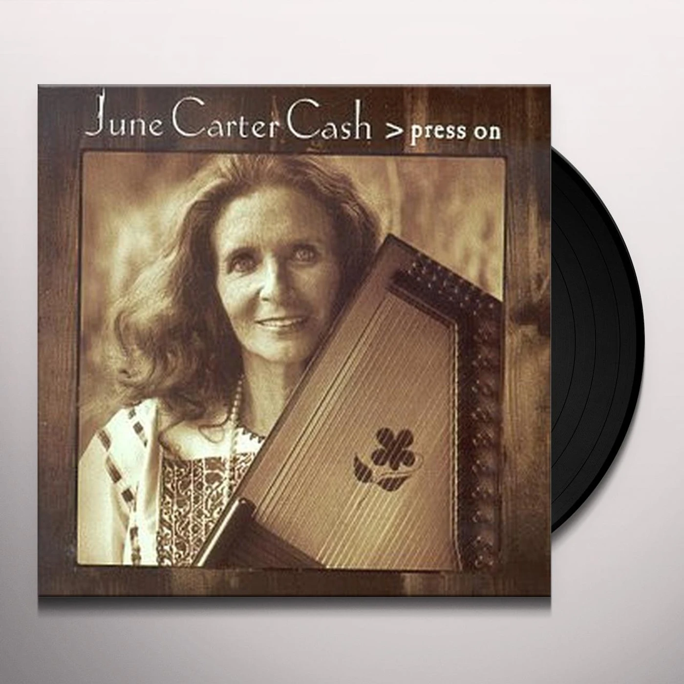 June Carter Cash Press On Vinyl Record