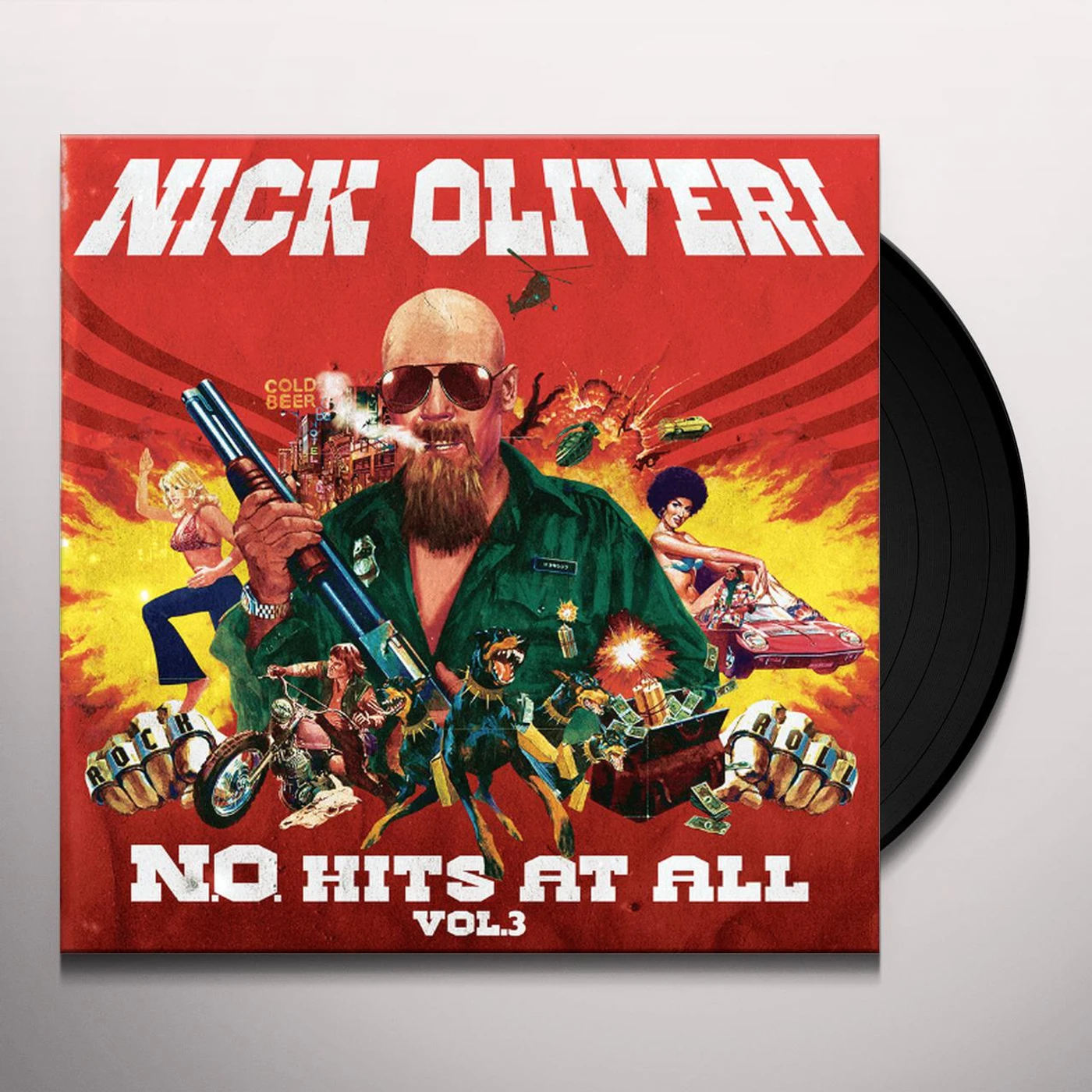 Nick Oliveri N.O. HITS AT ALL 3 Vinyl Record