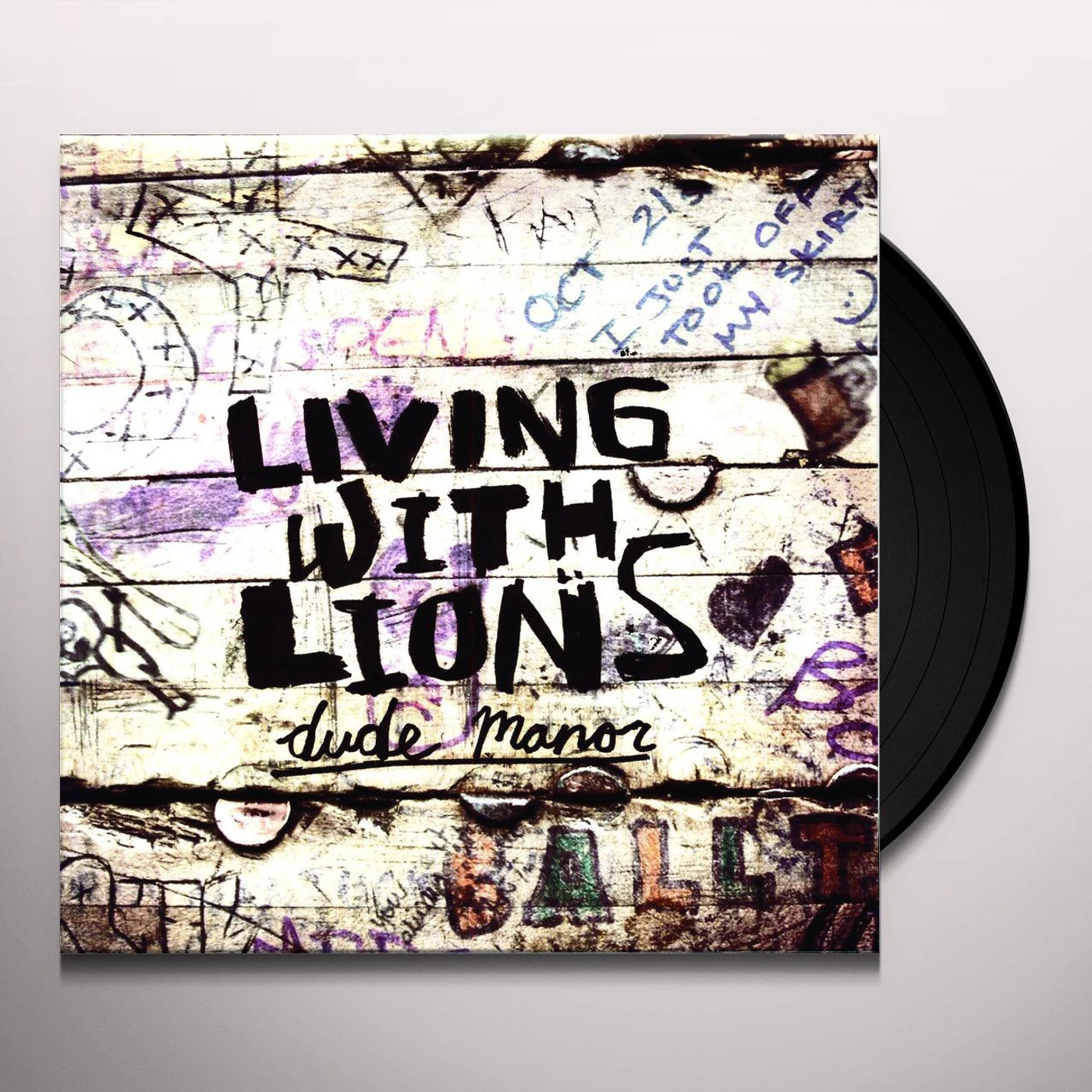 Living With Lions DUDE MANOR (EP) Vinyl Record
