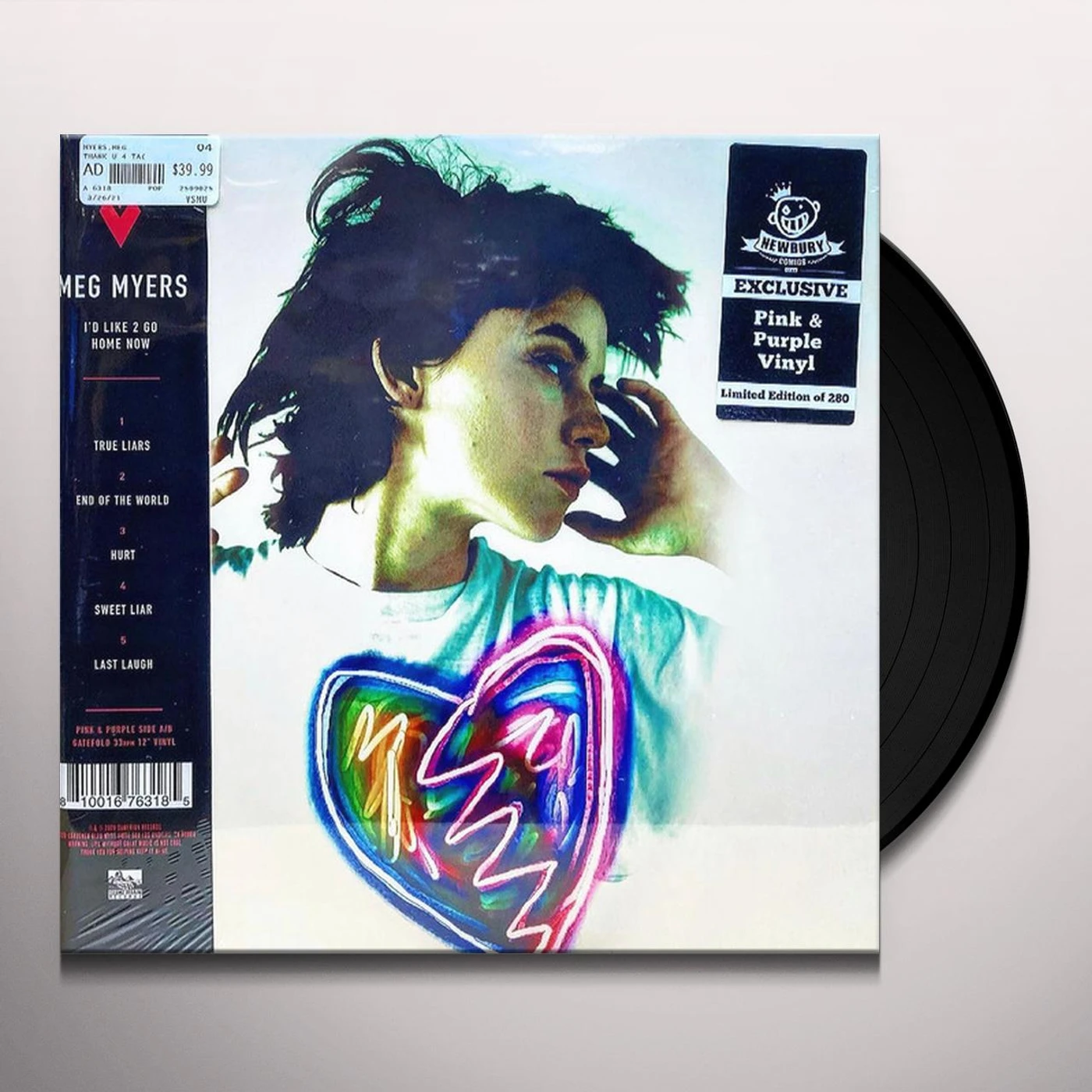 MEG MYERS THANK U 4 TAKING ME 2 THE DISCO, I'D LIKE 2 GO HOM Vinyl Record