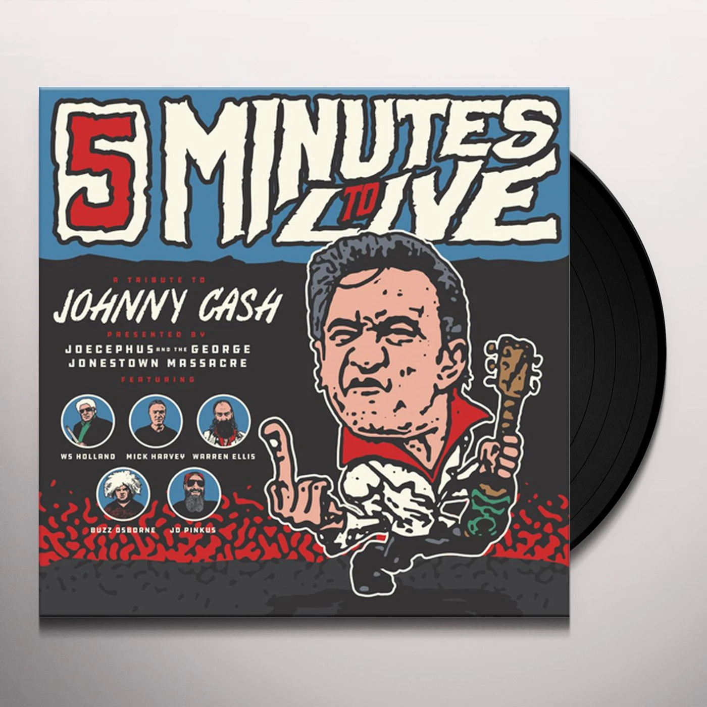 Joecephus And The George Jonestown Massacre FIVE MINUTES TO LIVE: TRIBUTE TO JOHNNY CASH Vinyl Record