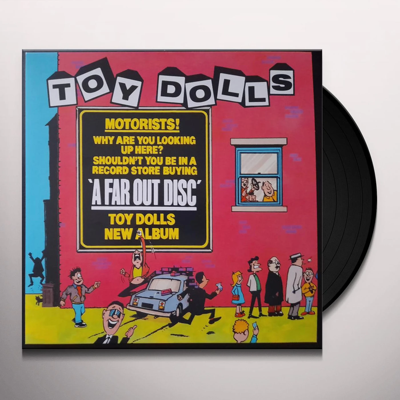 The Toy Dolls FAR OUT DISC (PINK VINYL) Vinyl Record