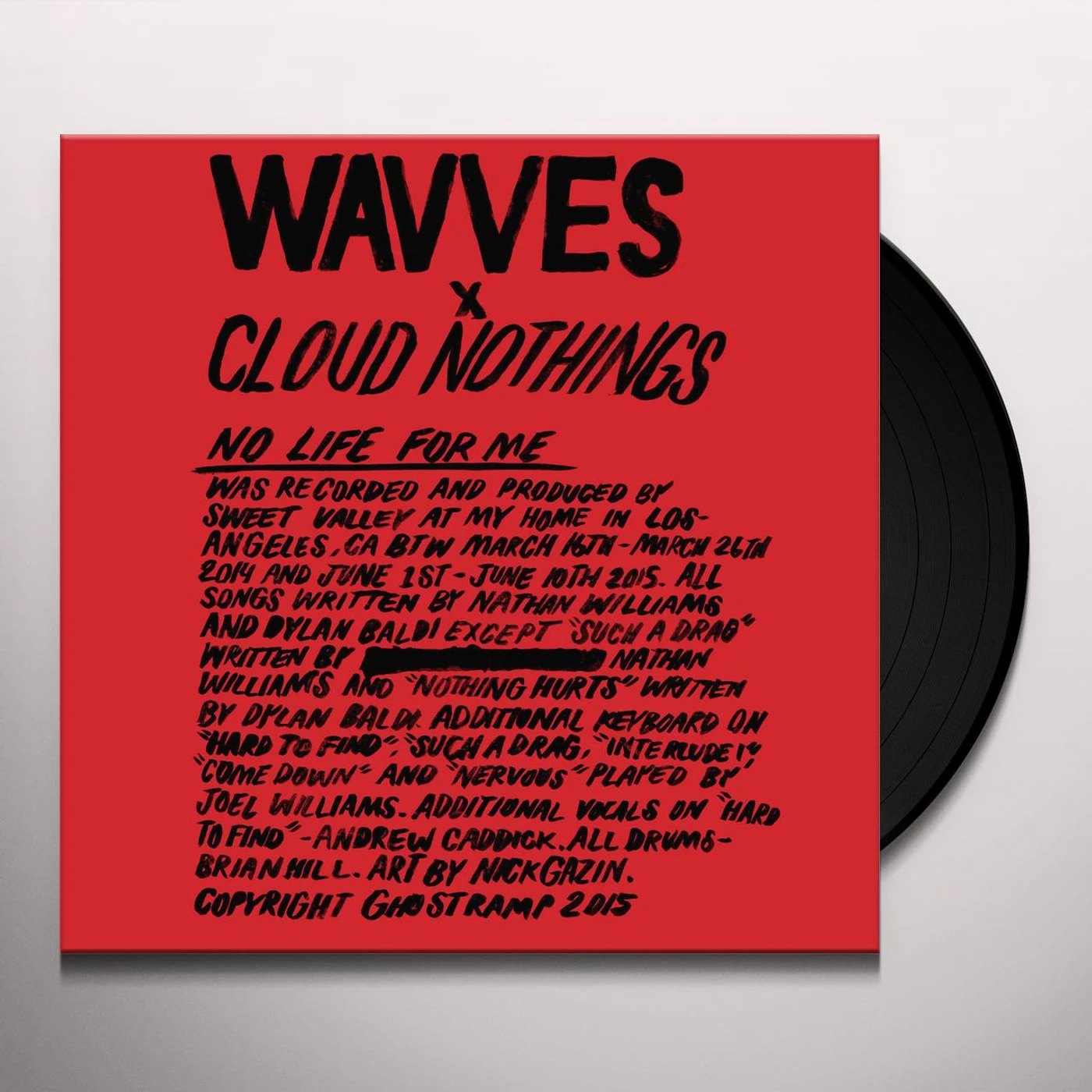 WAVVES / CLOUD NOTHINGS No Life For Me Vinyl Record