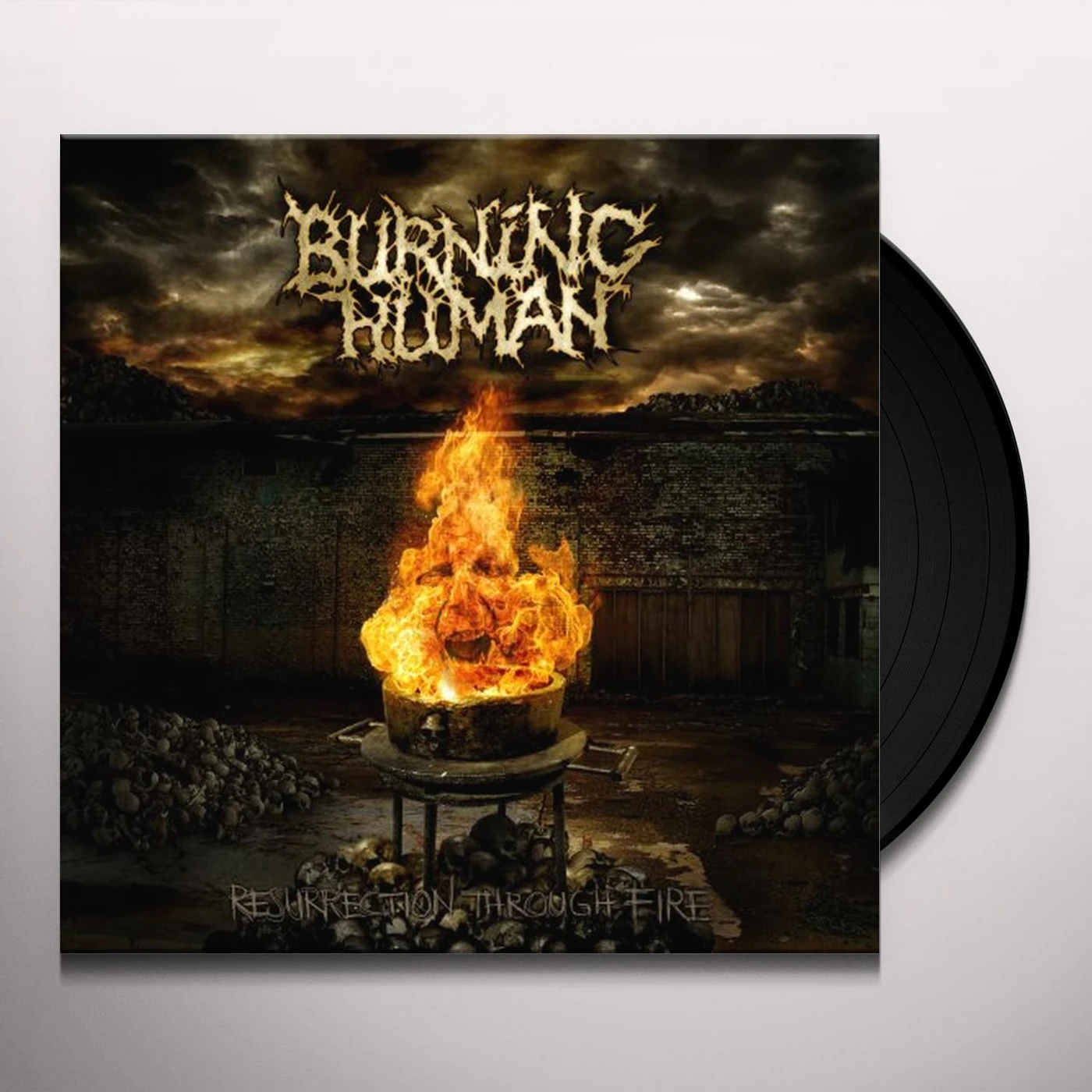 Burning Human Resurrection Through Fire Vinyl Record