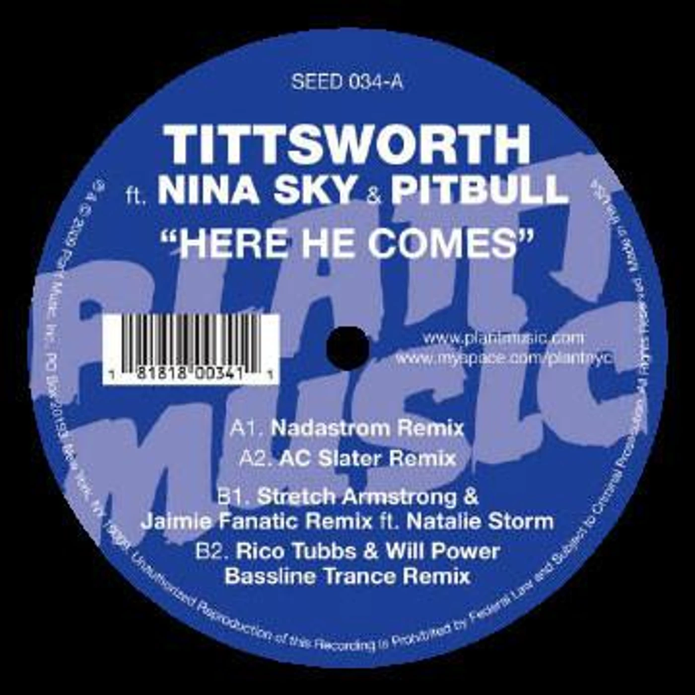Tittsworth Here He Comes Vinyl Record