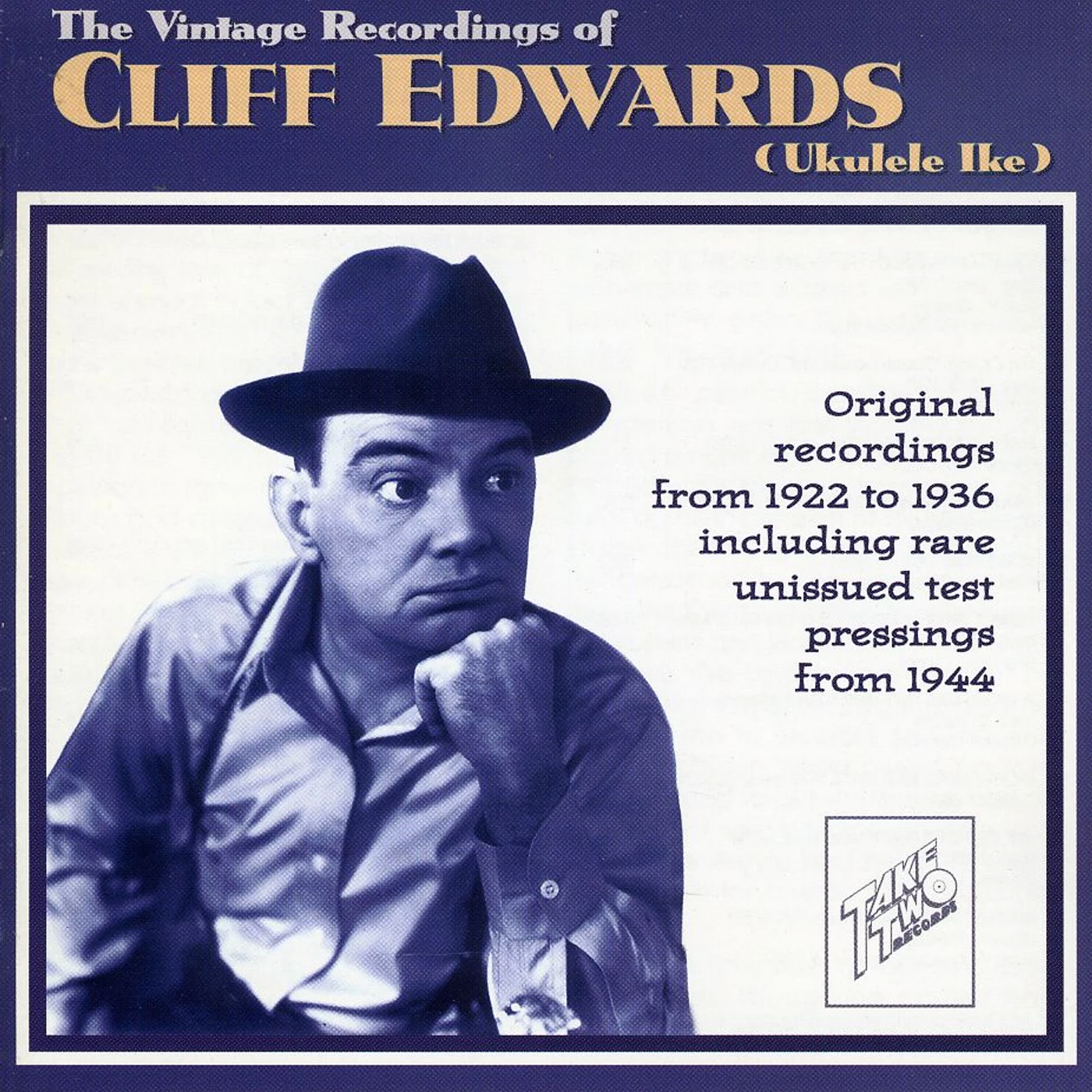 Cliff Edwards VINTAGE RECORDINGS OF UKULELE IKE 22-24 CD
