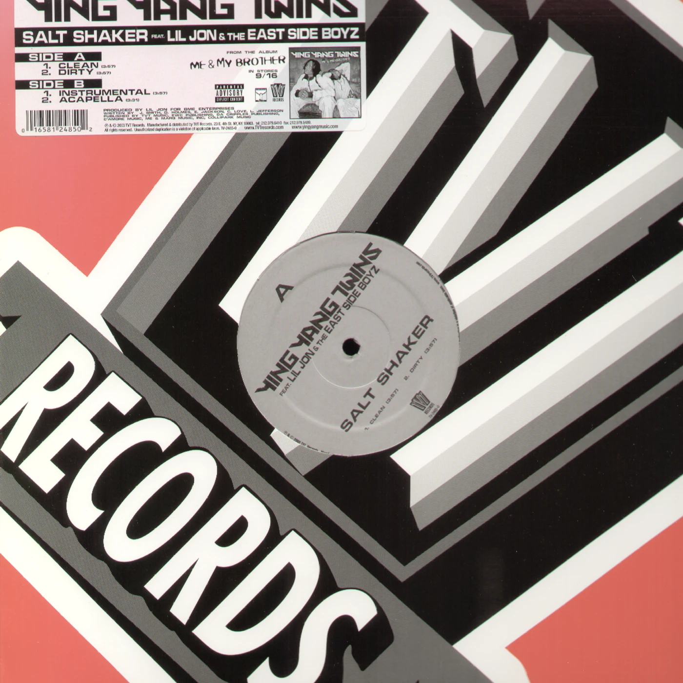 Ying Yang Twins Salt Shaker Vinyl Record