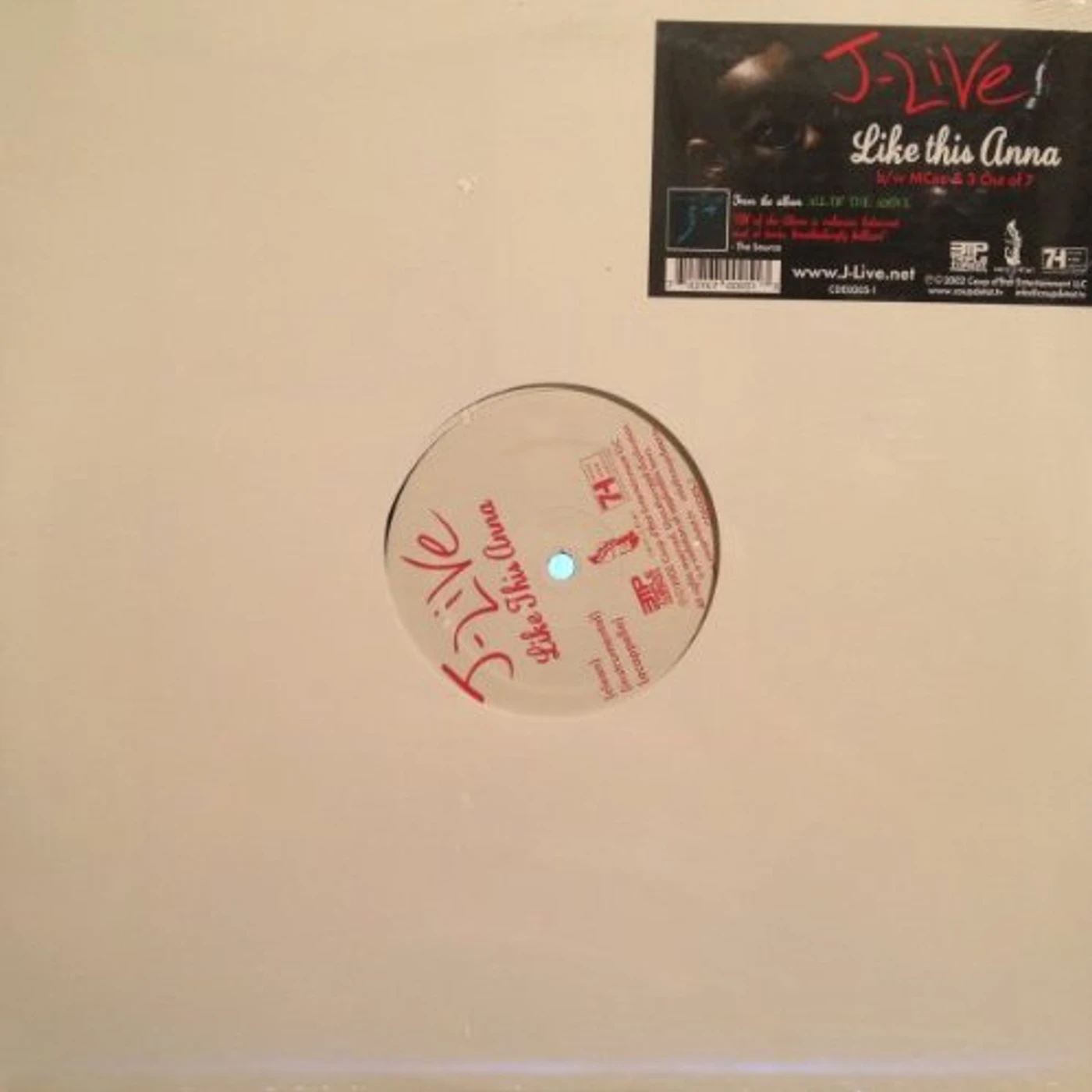J-Live LIKE THIS ANNA / MCEE Vinyl Record