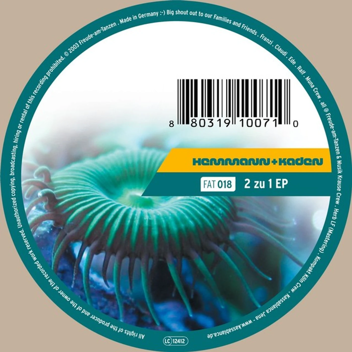 Hemmann & Kaden 2 ZU 1 Vinyl Record