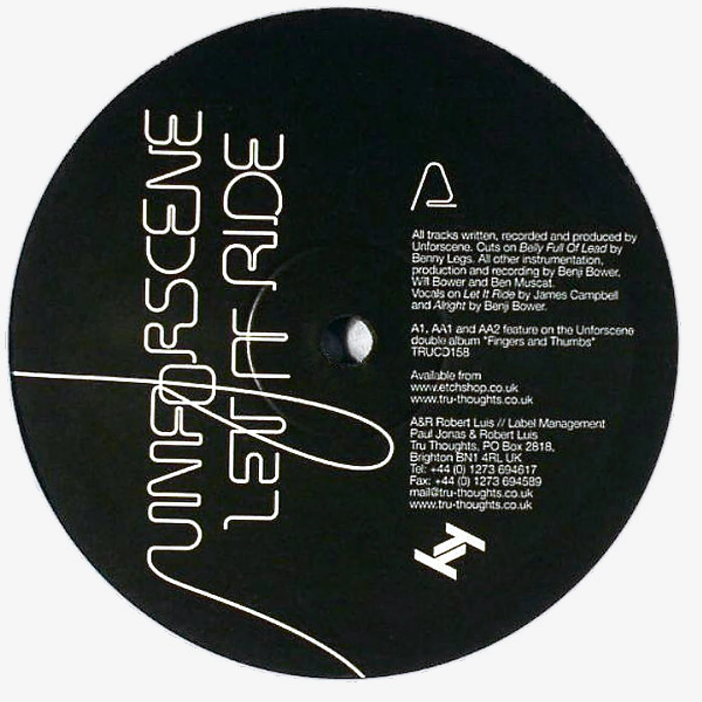 Unforscene LET IT RIDE Vinyl Record