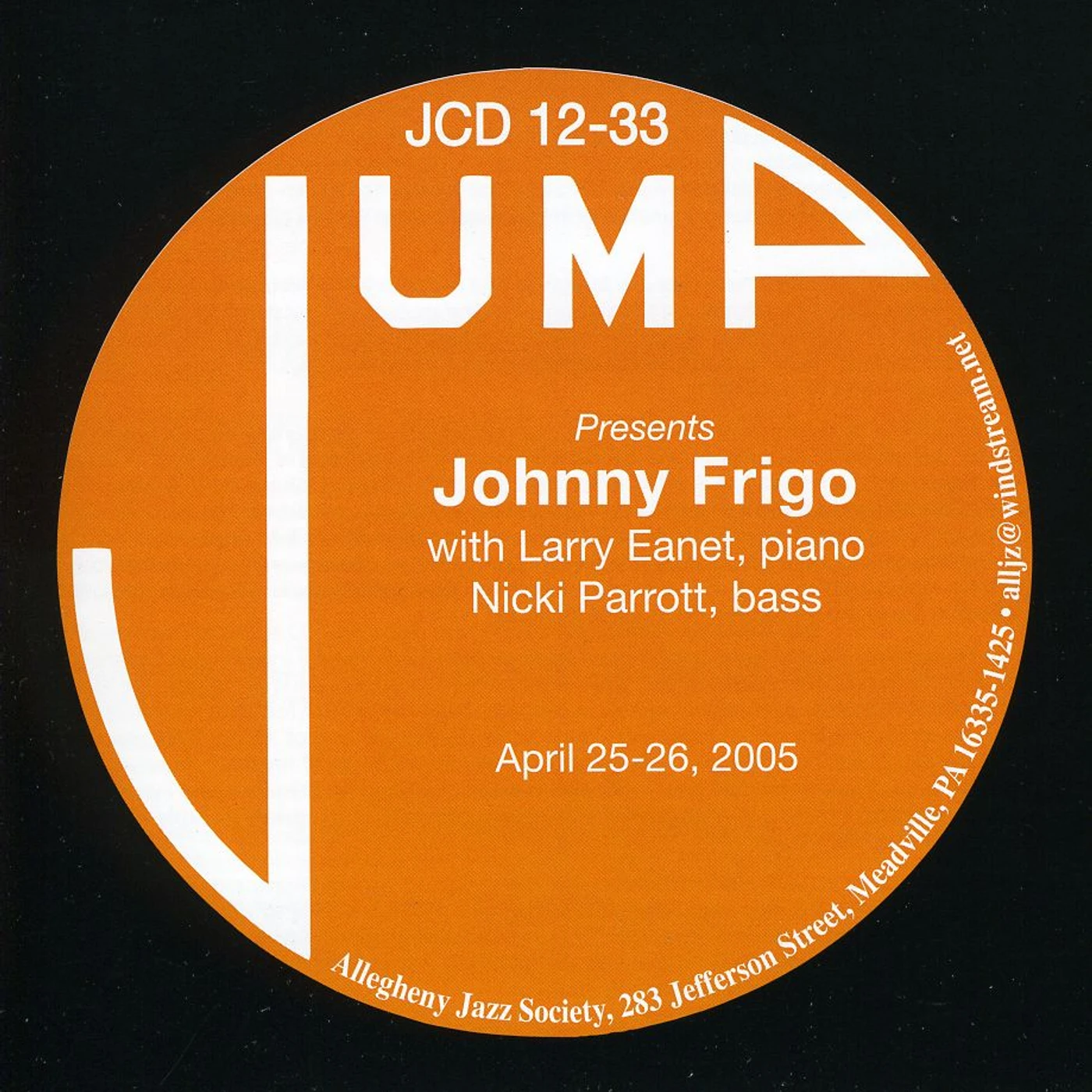 JOHNNY FRIGO CD