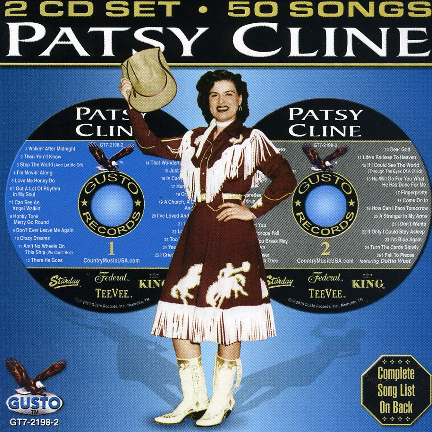 Patsy Cline 50 SONGS CD