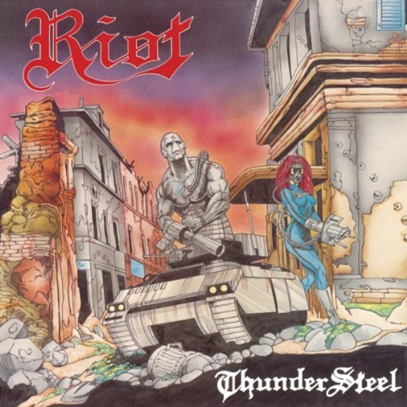 Riot THUNDERSTEEL / PRIVILEDGE OF POWER Vinyl Record