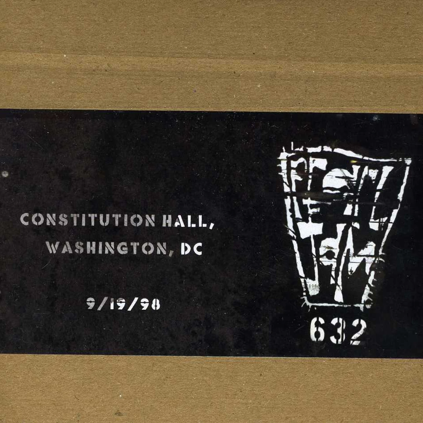 Pearl Jam OFFICIAL BOOTLEG: CONSTITUTION HALL DC 9/19/98 CD